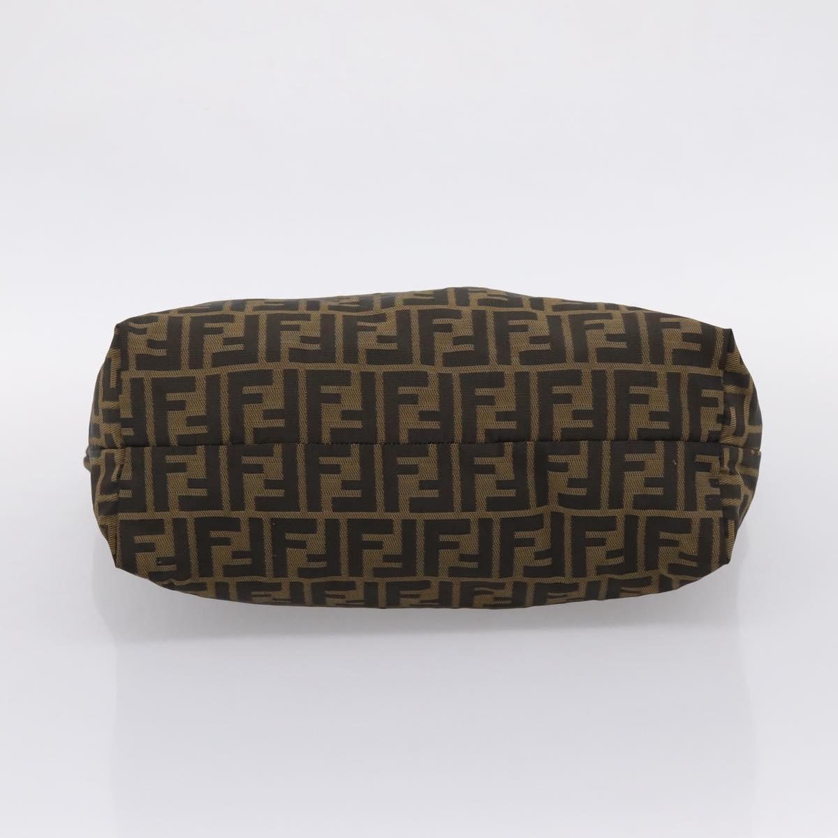FENDI Zucca Canvas Tote Bag Brown 8BH025 Auth mr3111