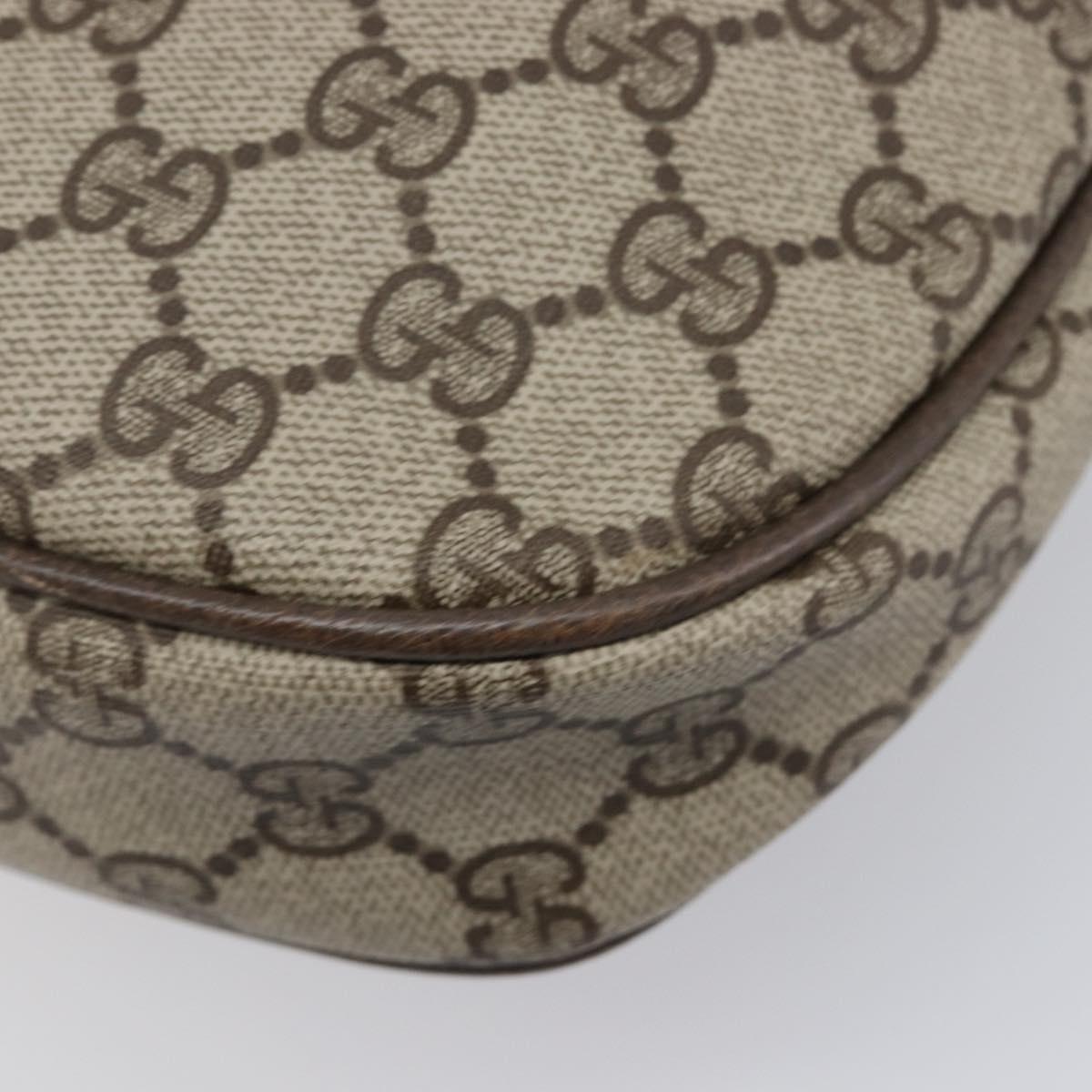 GUCCI Old Gucci Shoulder Bag PVC Leather Brown Gold Tone 30 01 5806 Auth mr3116A