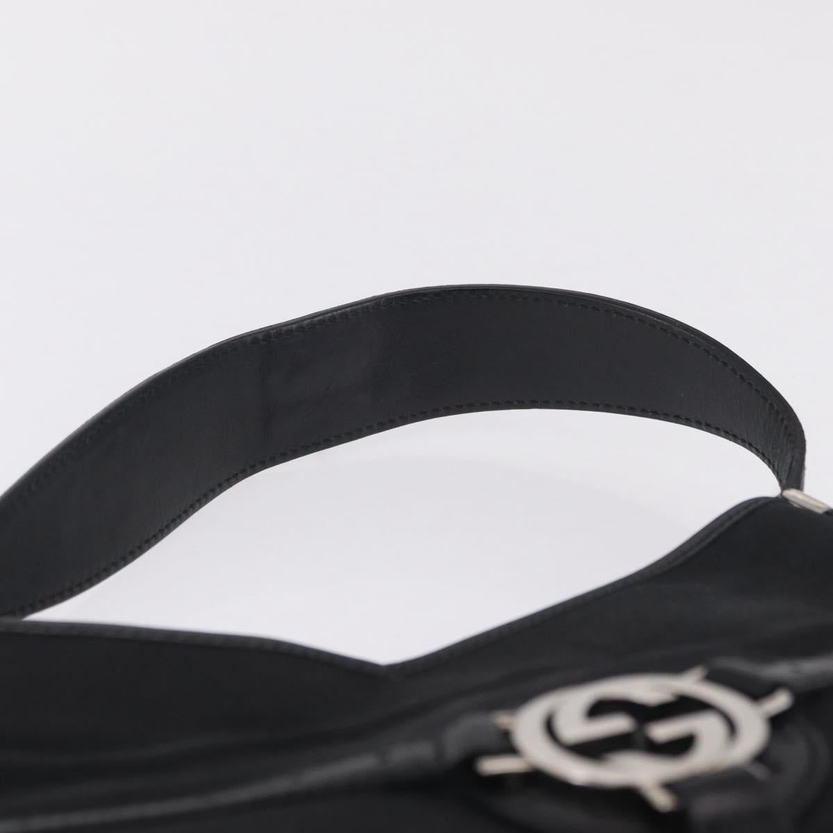 GUCCI Shoulder Bag Canvas Brown Silver 114877 Auth mr3147A