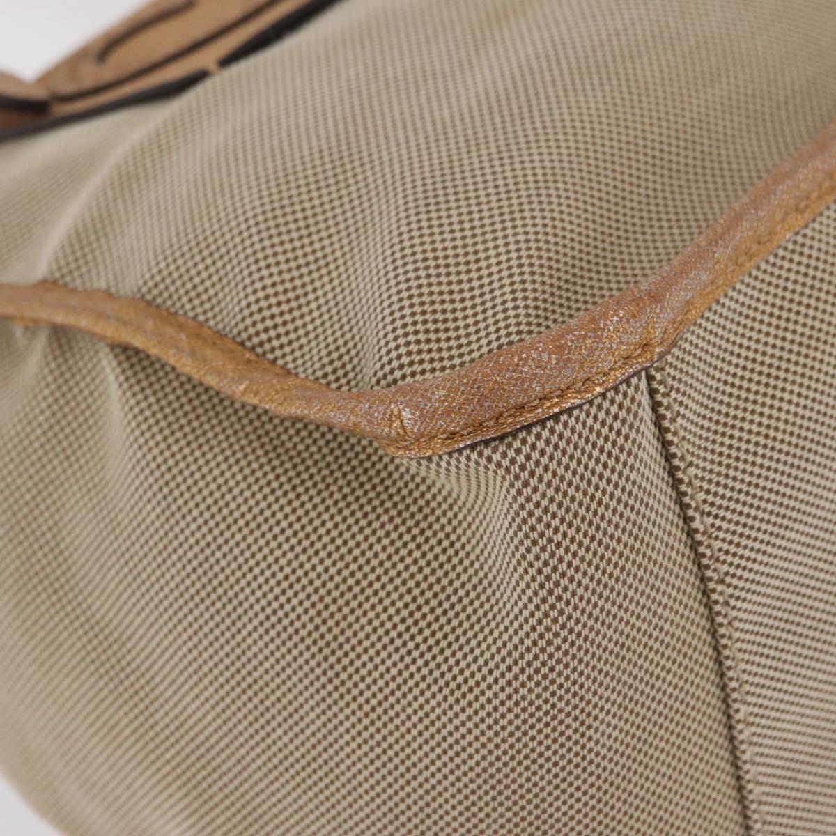 Chloe Harley Hand Bag Canvas Beige Gold Auth mr3153A