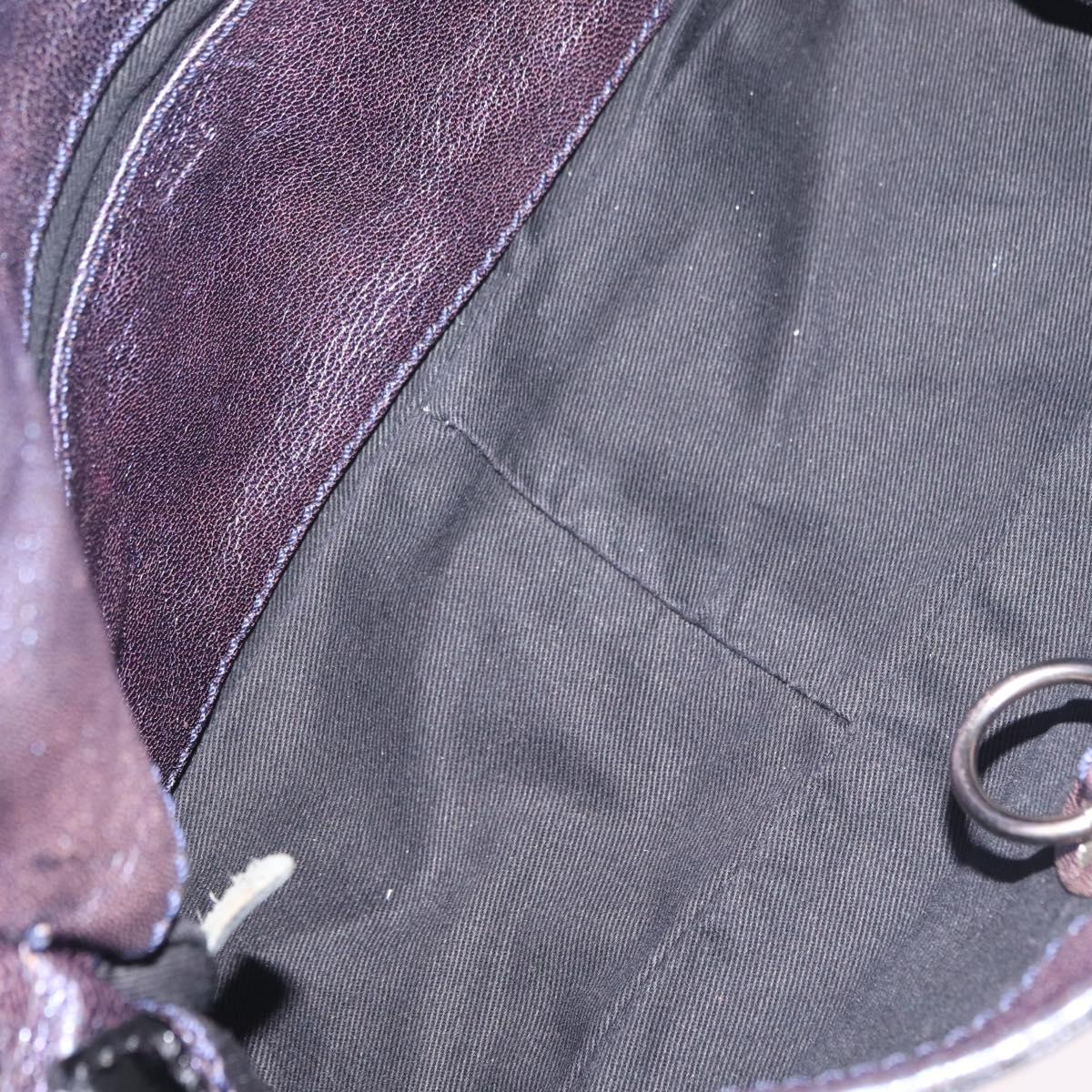 Chloe Shoulder Bag Leather Purple Auth mr3154
