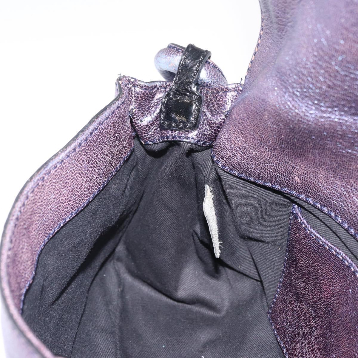 Chloe Shoulder Bag Leather Purple Auth mr3154