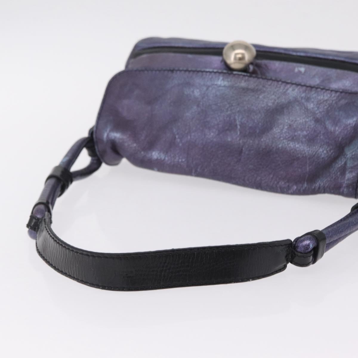 Chloe Shoulder Bag Leather Purple Auth mr3154