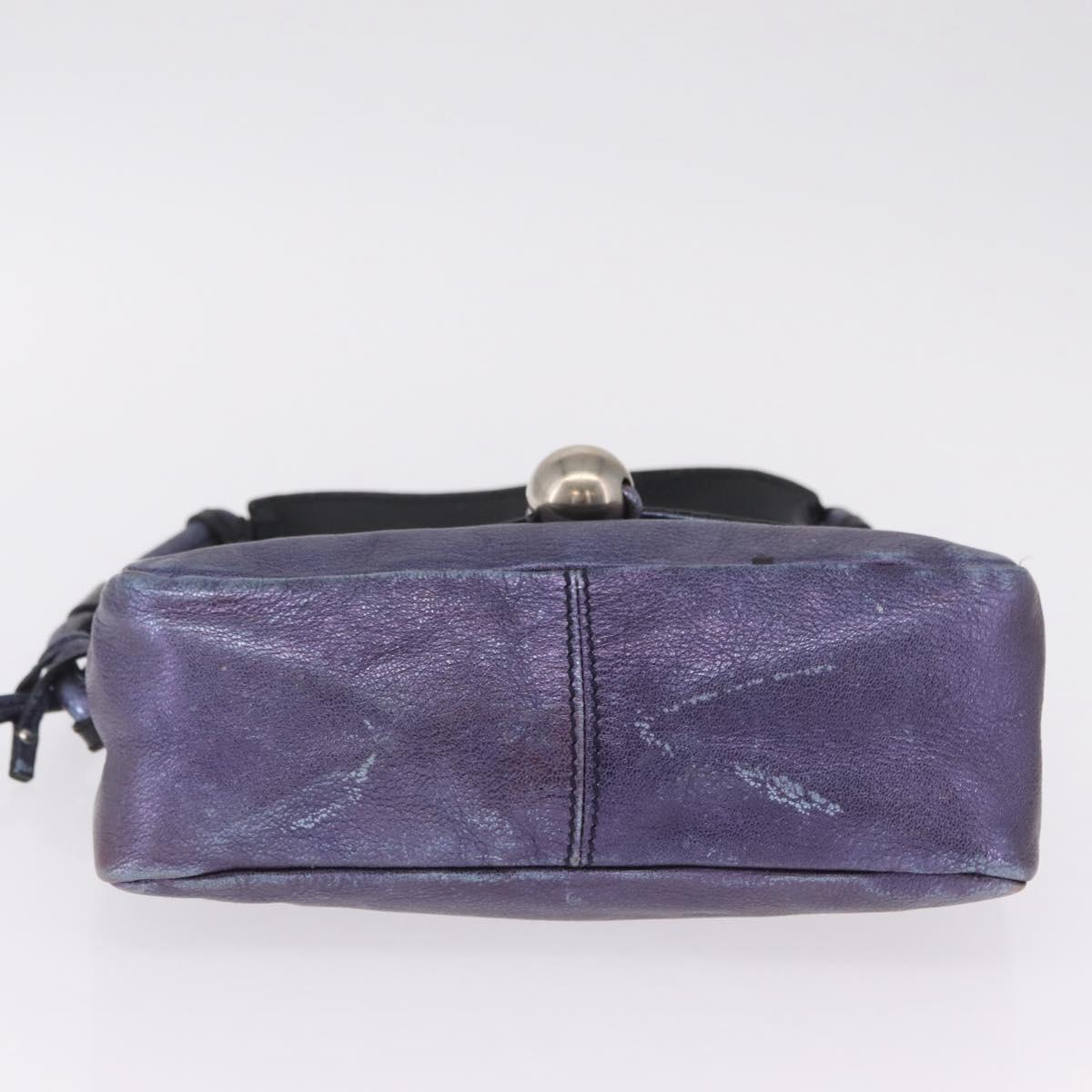 Chloe Shoulder Bag Leather Purple Auth mr3154