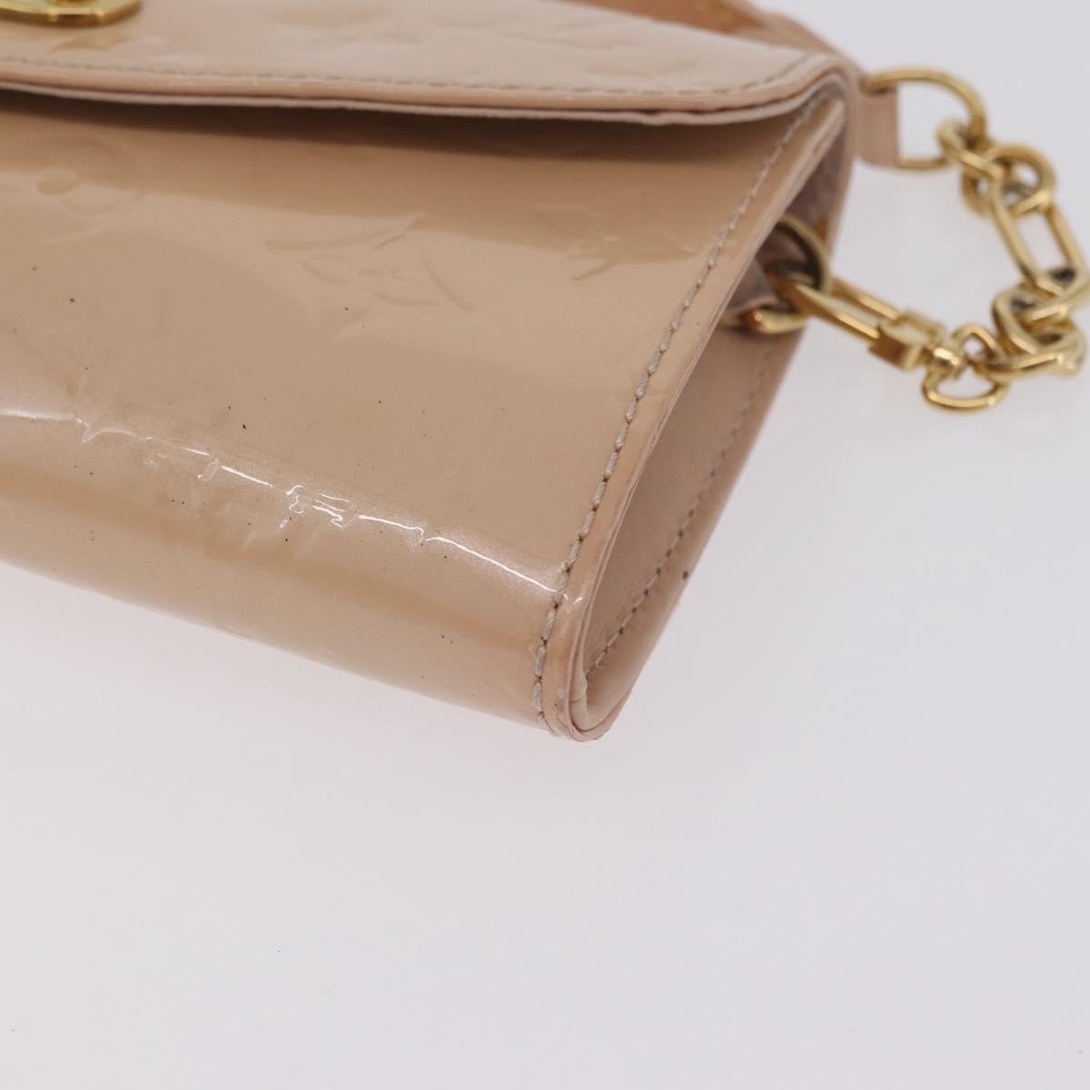 LOUIS VUITTON Monogram Vernis Sunset Bluebird Bag Marshmallow Pink Auth mr3158