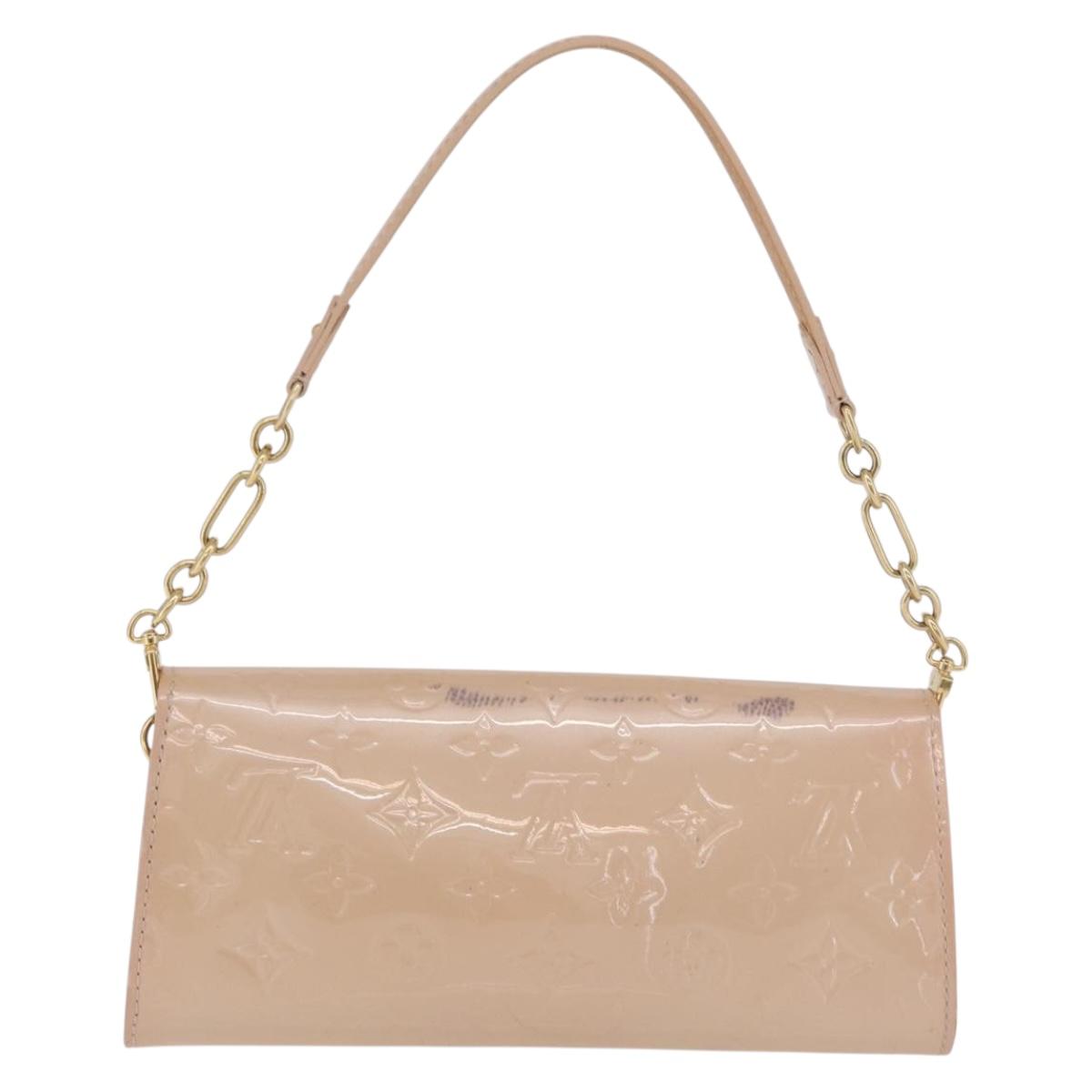 LOUIS VUITTON Monogram Vernis Sunset Bluebird Bag Marshmallow Pink Auth mr3158