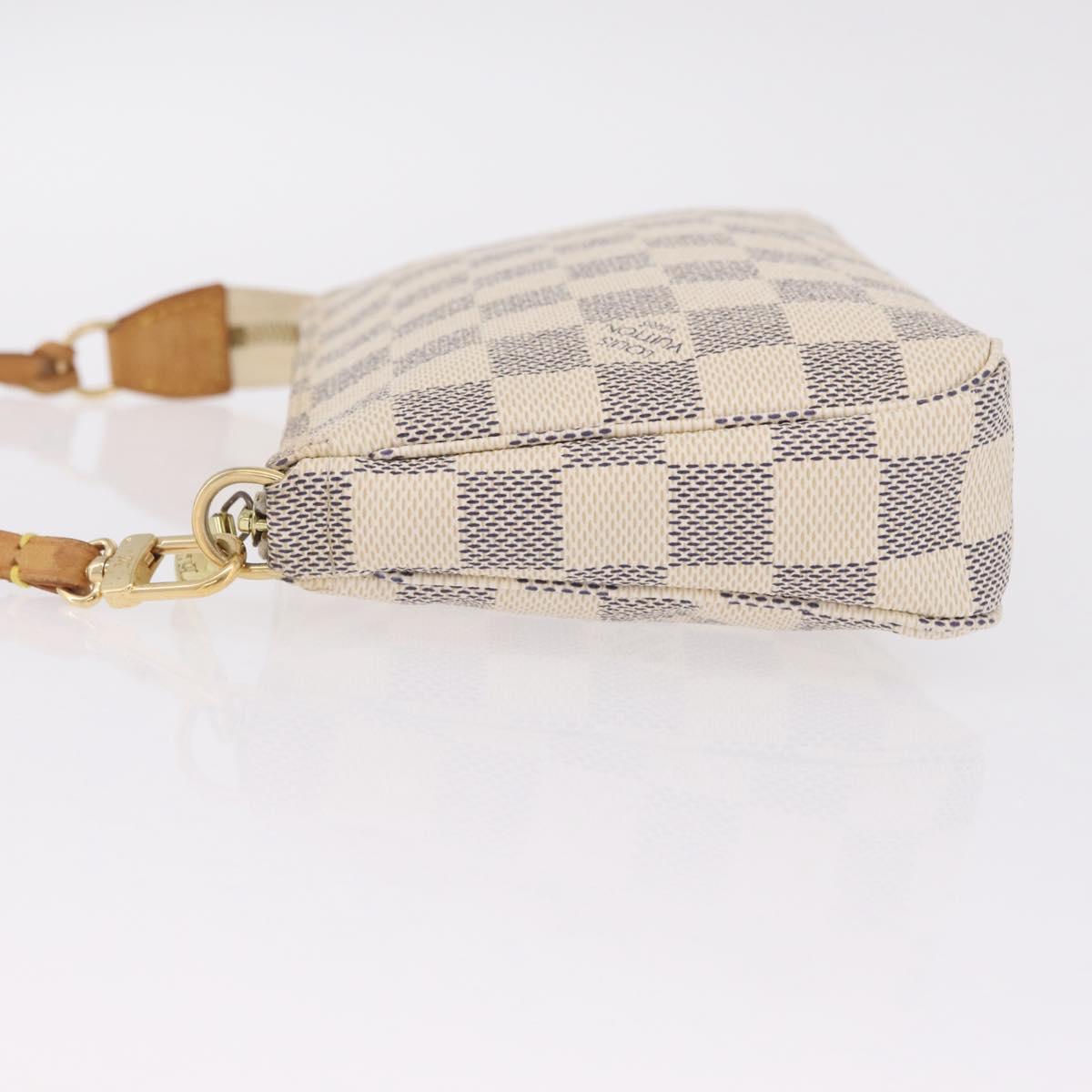 LOUIS VUITTON Damier Azur Pochette Accessoires Pouch N51986 LV Auth mr3159A