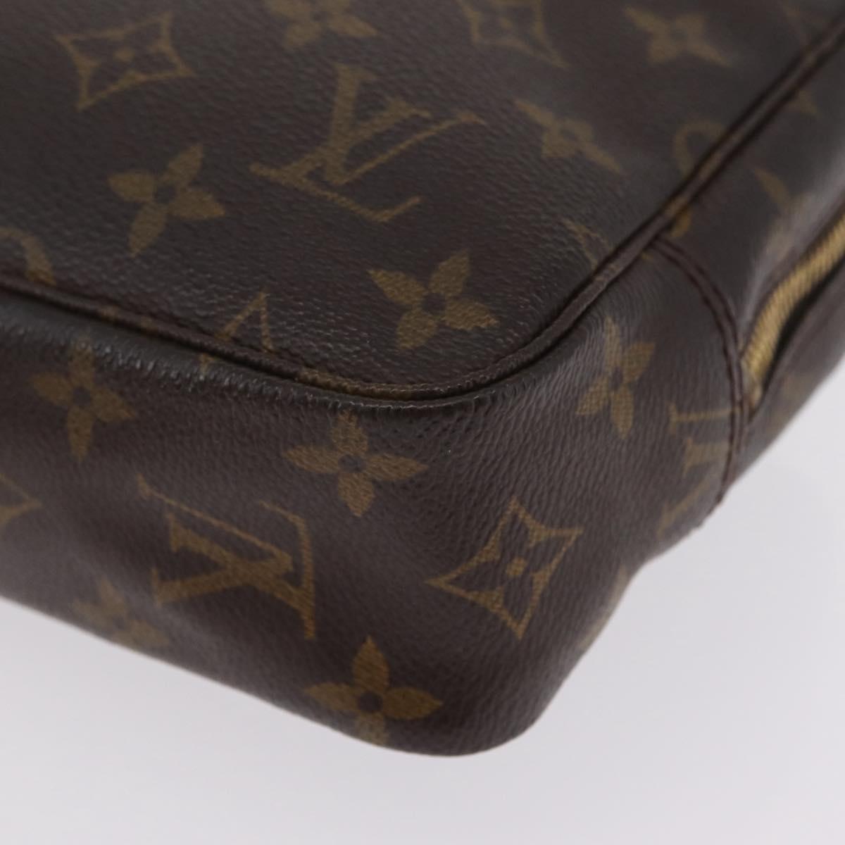 LOUIS VUITTON Monogram Trousse Toilette 23 Clutch Bag M47524 LV Auth mr3176