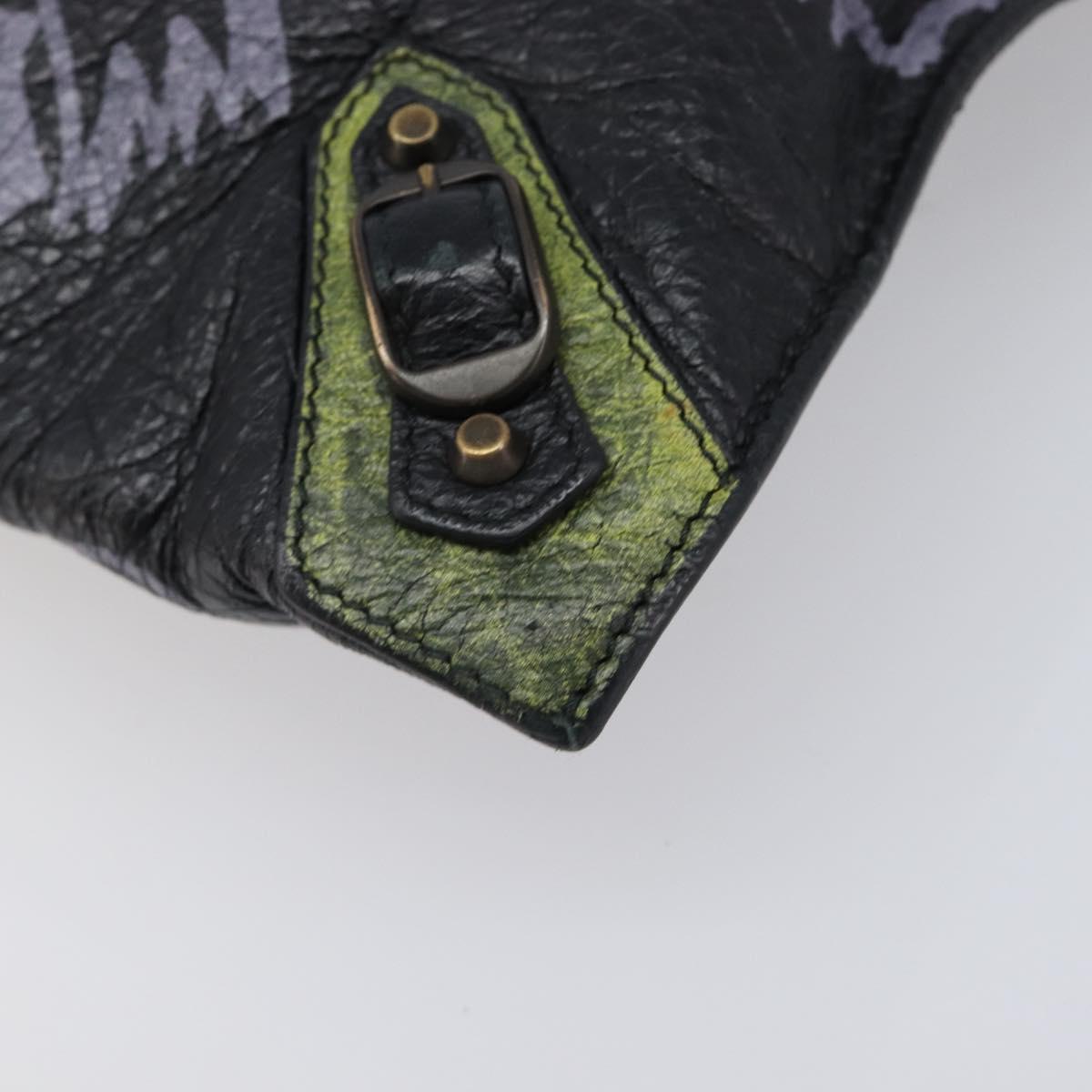 Balenciaga Clutch Bag Leather Black 362967 Auth mr3276