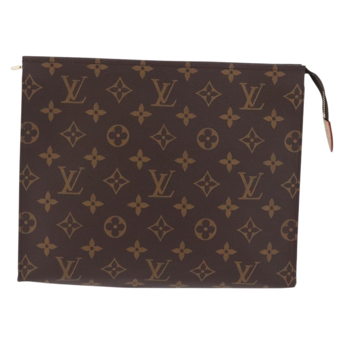 LOUIS VUITTON Monogram Poche Toilette 26 Pouch M47542 LV Auth mr3278A