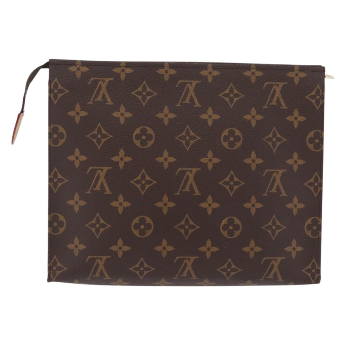 LOUIS VUITTON Monogram Poche Toilette 26 Pouch M47542 LV Auth mr3278A