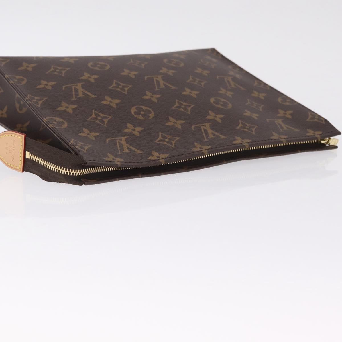 LOUIS VUITTON Monogram Poche Toilette 26 Pouch M47542 LV Auth mr3278A