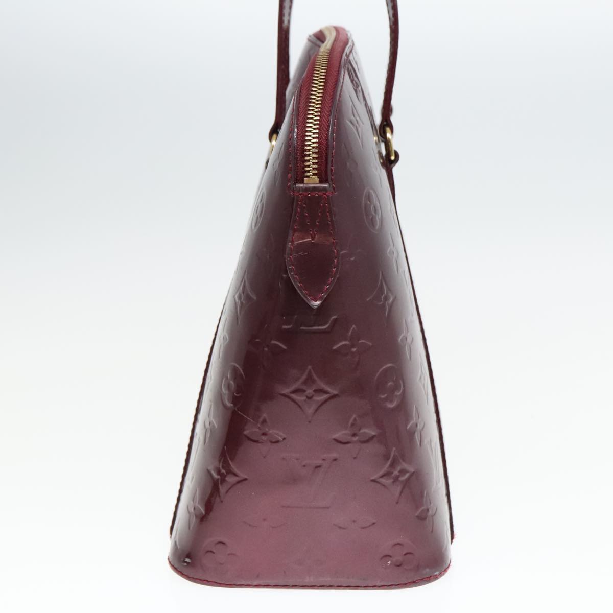 LOUIS VUITTON Monogram Vernis Avalon zip Hand Bag Amarante M91594 LV Auth mr482