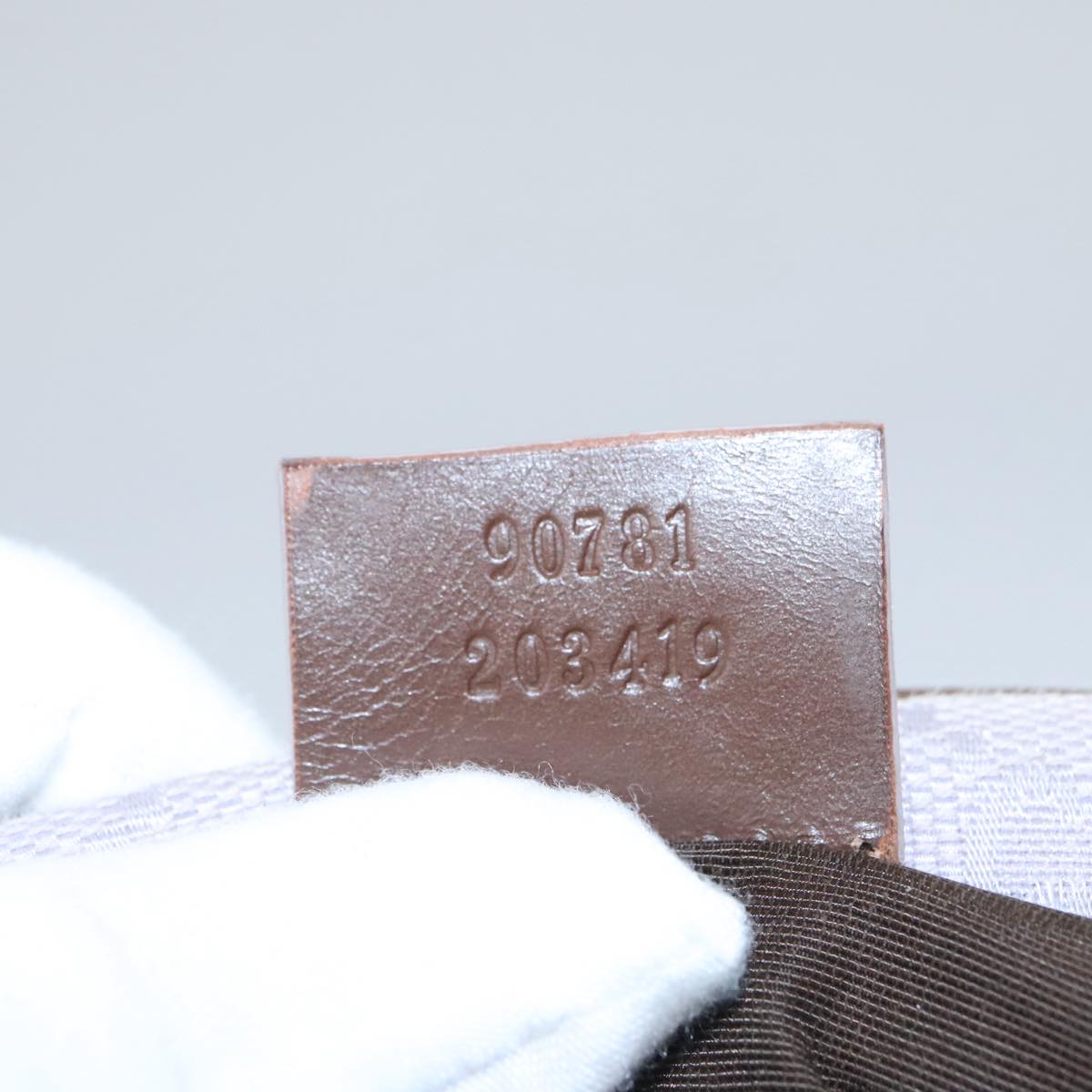 GUCCI GG Canvas Shoulder Bag Purple Gold Auth mr791