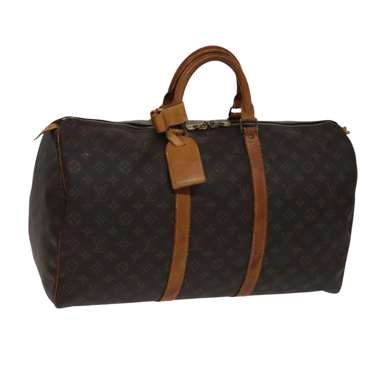 LOUIS VUITTON Monogram Keepall 50 Boston Bag M41426 LV Auth mr939