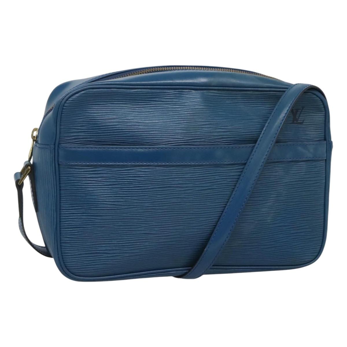 LOUIS VUITTON Epi Trocadero 27 Shoulder Bag Blue M52315 LV Auth MX007