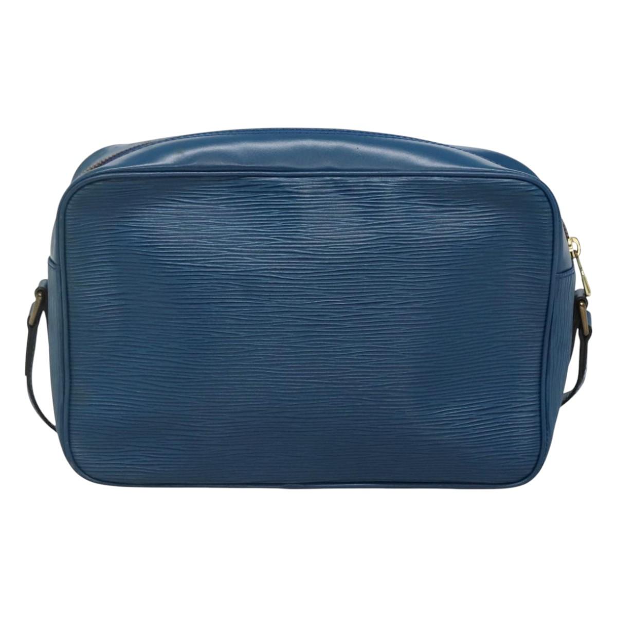 LOUIS VUITTON Epi Trocadero 27 Shoulder Bag Blue M52315 LV Auth MX007