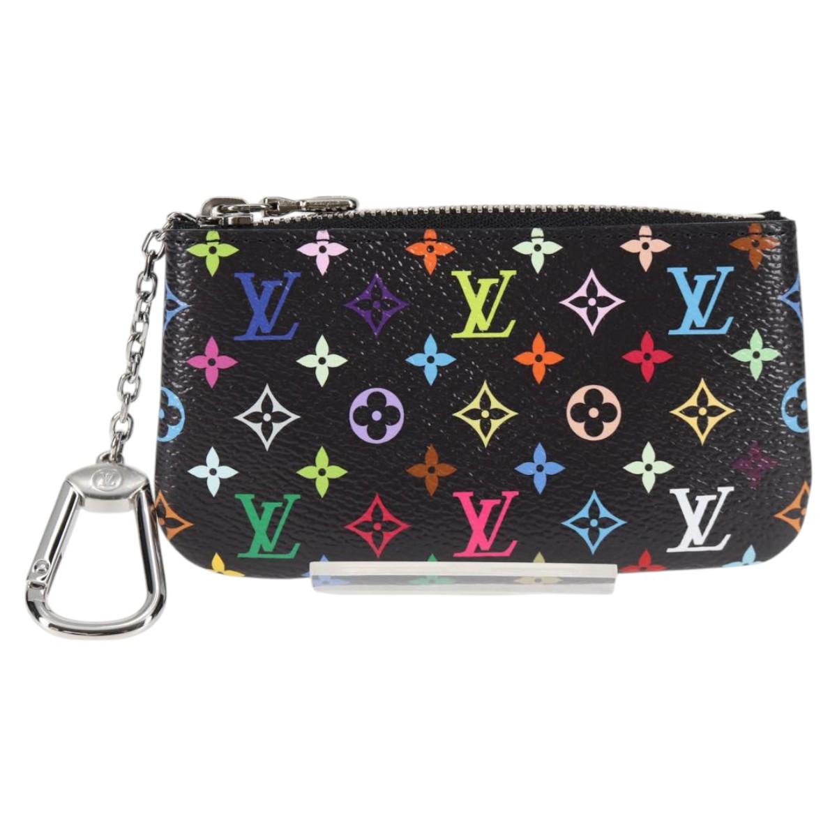 LOUIS VUITTON Monogram Multicolor Pochette Cles Coin Purse M13664 Auth MX080SM