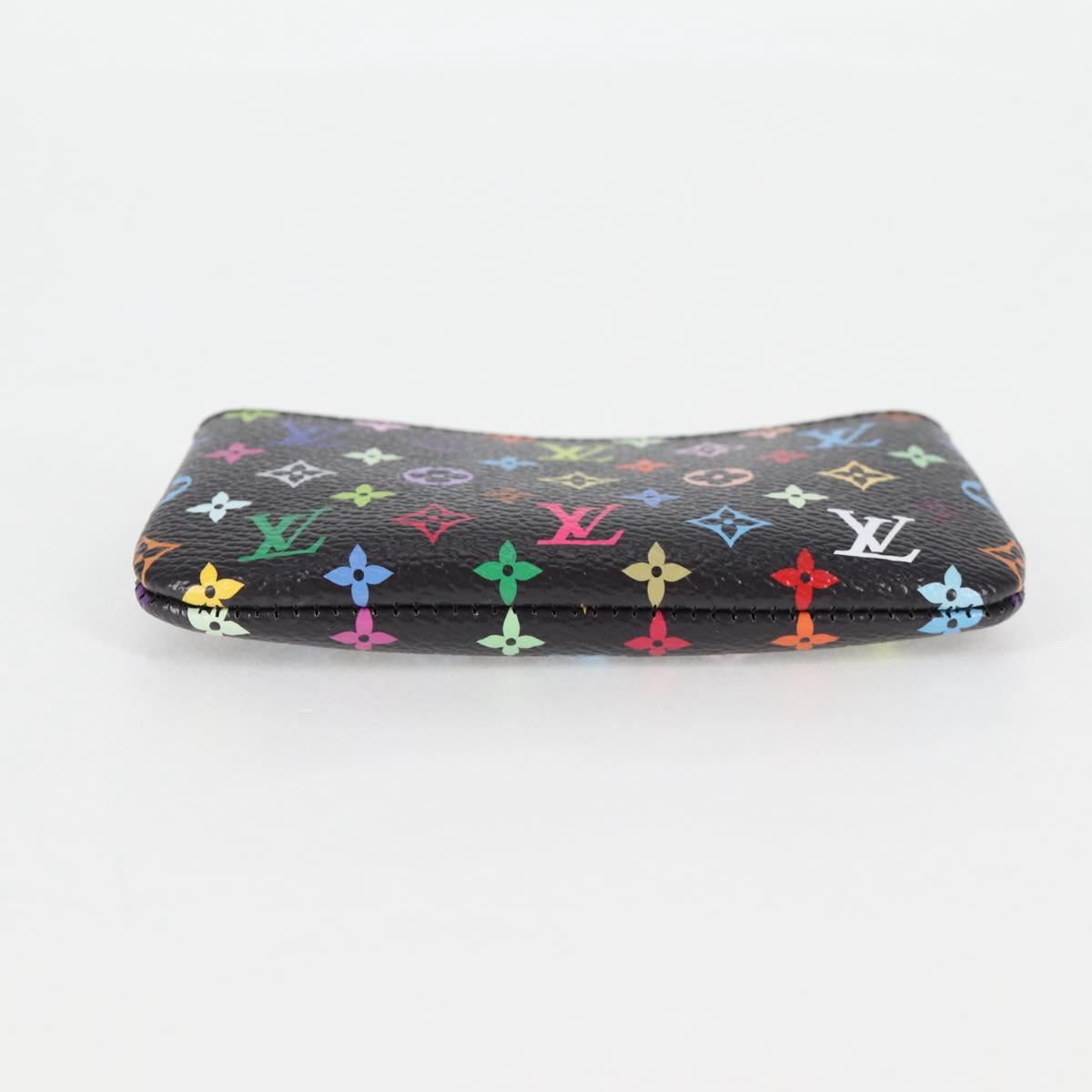 LOUIS VUITTON Monogram Multicolor Pochette Cles Coin Purse M13664 Auth MX080SM