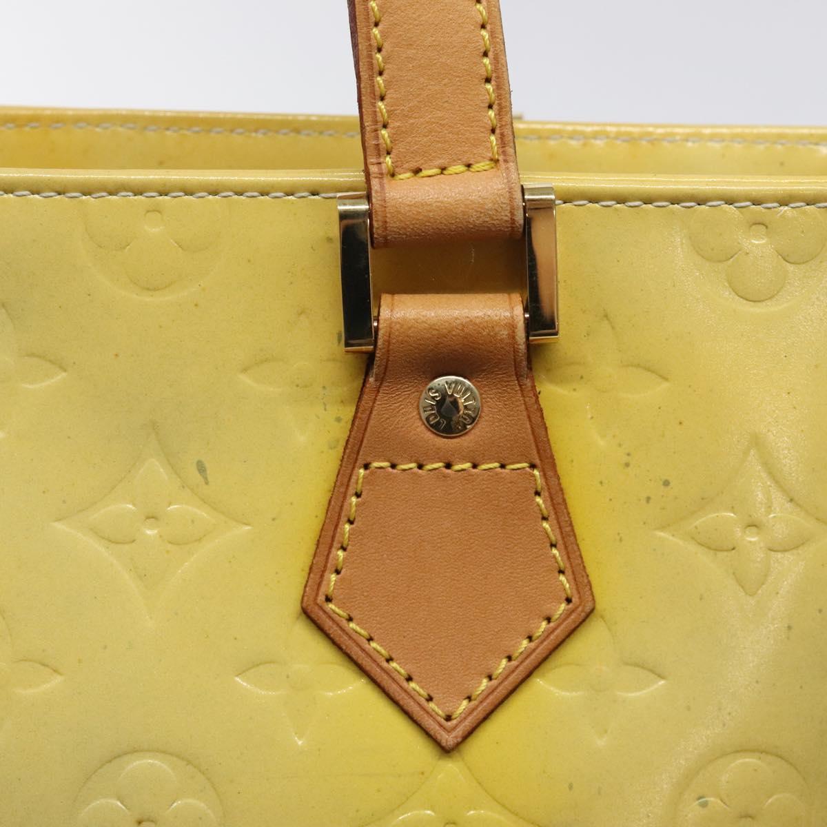 LOUIS VUITTON Monogram Vernis Houston Hand Bag Gris M91053 LV Auth MX102