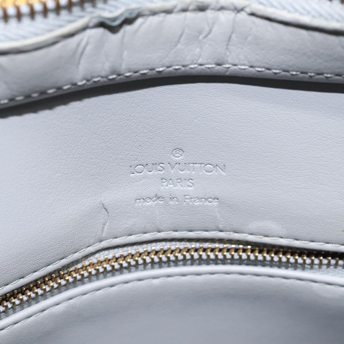 LOUIS VUITTON Monogram Vernis Houston Hand Bag Gris M91053 LV Auth MX102