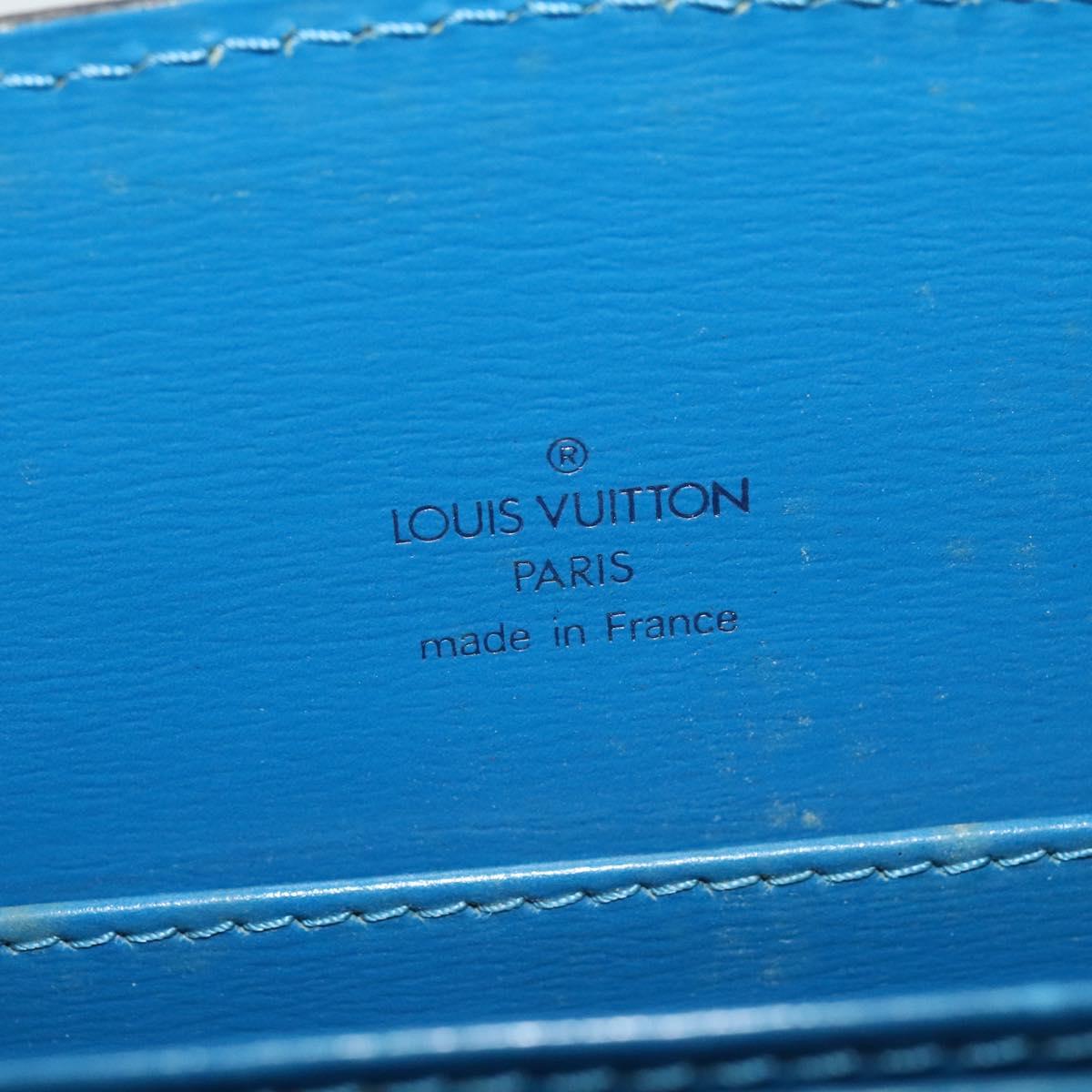 LOUIS VUITTON Epi Capuchin Shoulder Bag Blue M52345 LV Auth MX130
