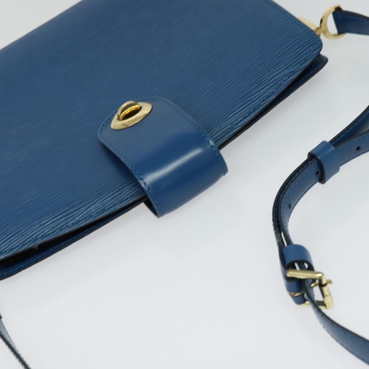 LOUIS VUITTON Epi Capuchin Shoulder Bag Blue M52345 LV Auth MX130