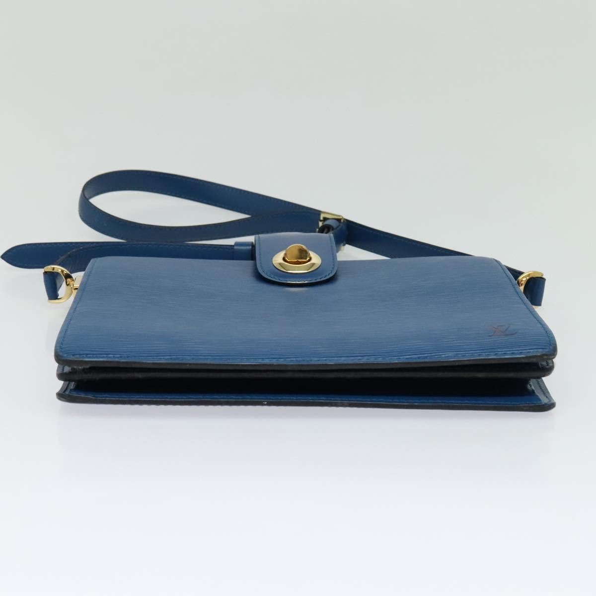 LOUIS VUITTON Epi Capuchin Shoulder Bag Blue M52345 LV Auth MX130