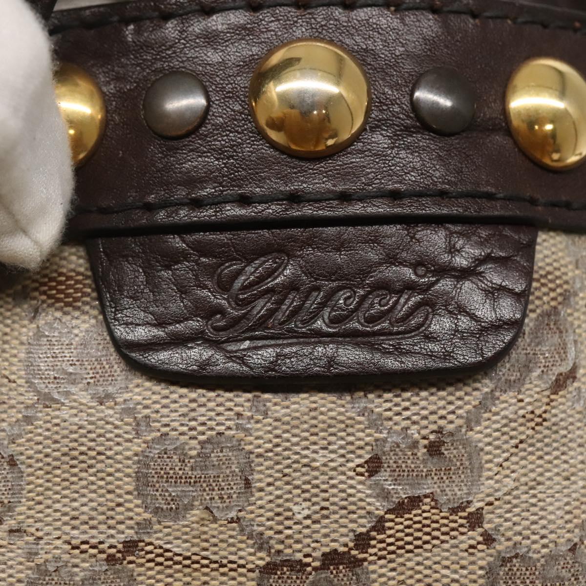 GUCCI GG Crystal Tote Bag Beige 207291 Auth MX192