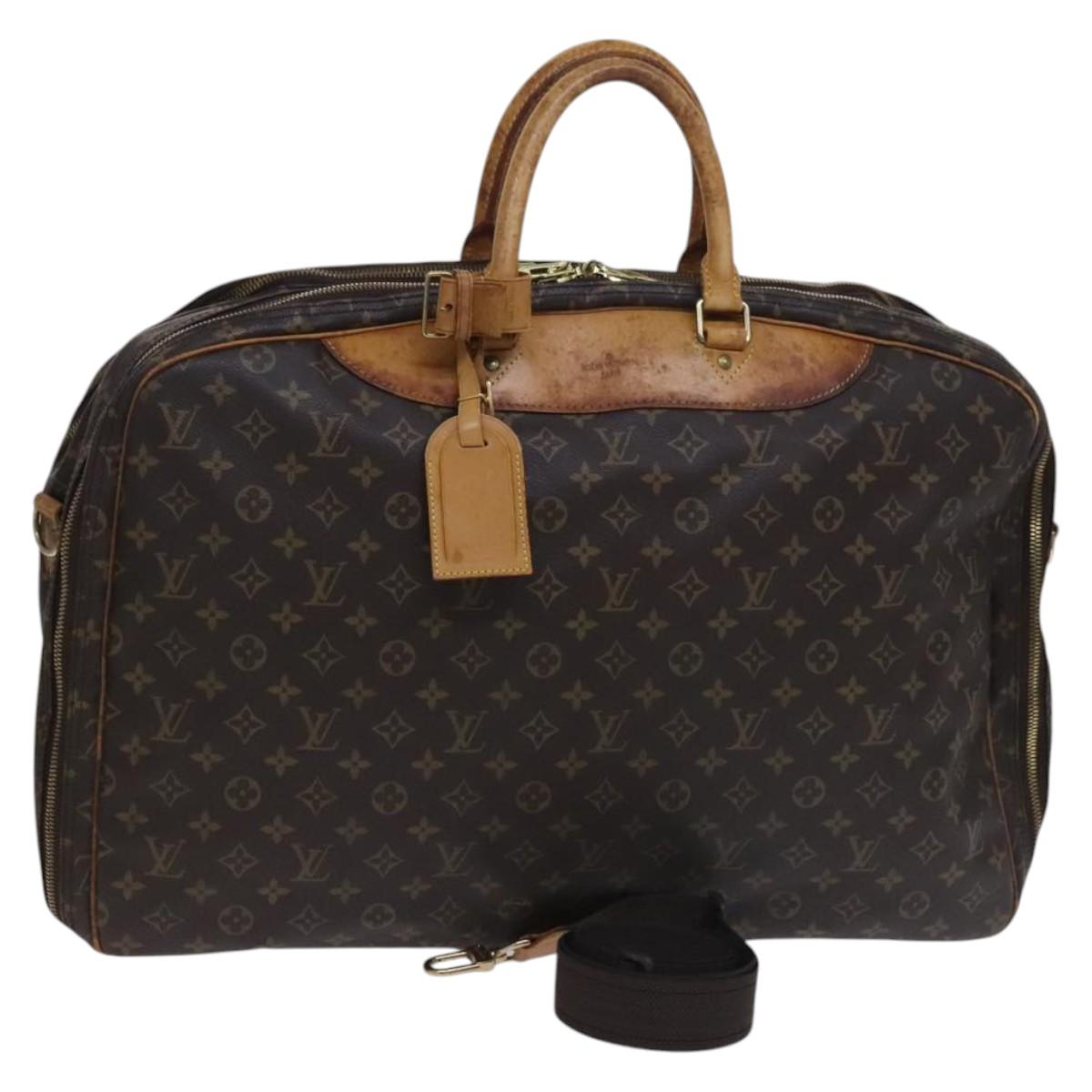 LOUIS VUITTON Monogram Alize De Poche Boston Bag 2way M41392 LV Auth MX197