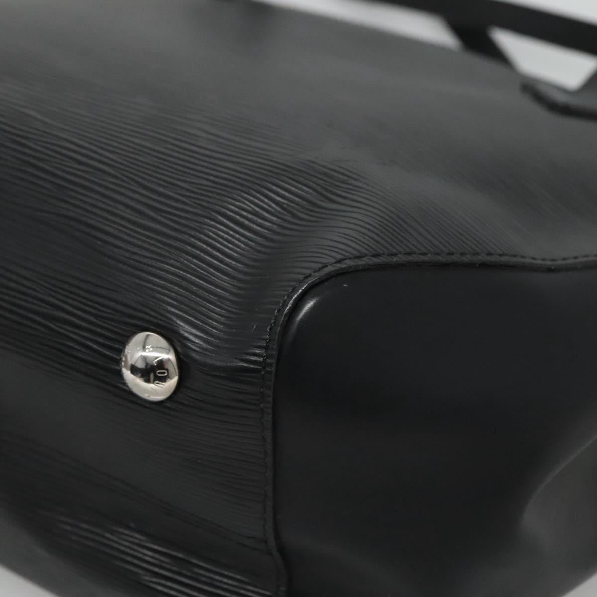 LOUIS VUITTON Epi Saint Jacques Shoulder Bag Black M50042 LV Auth MX200