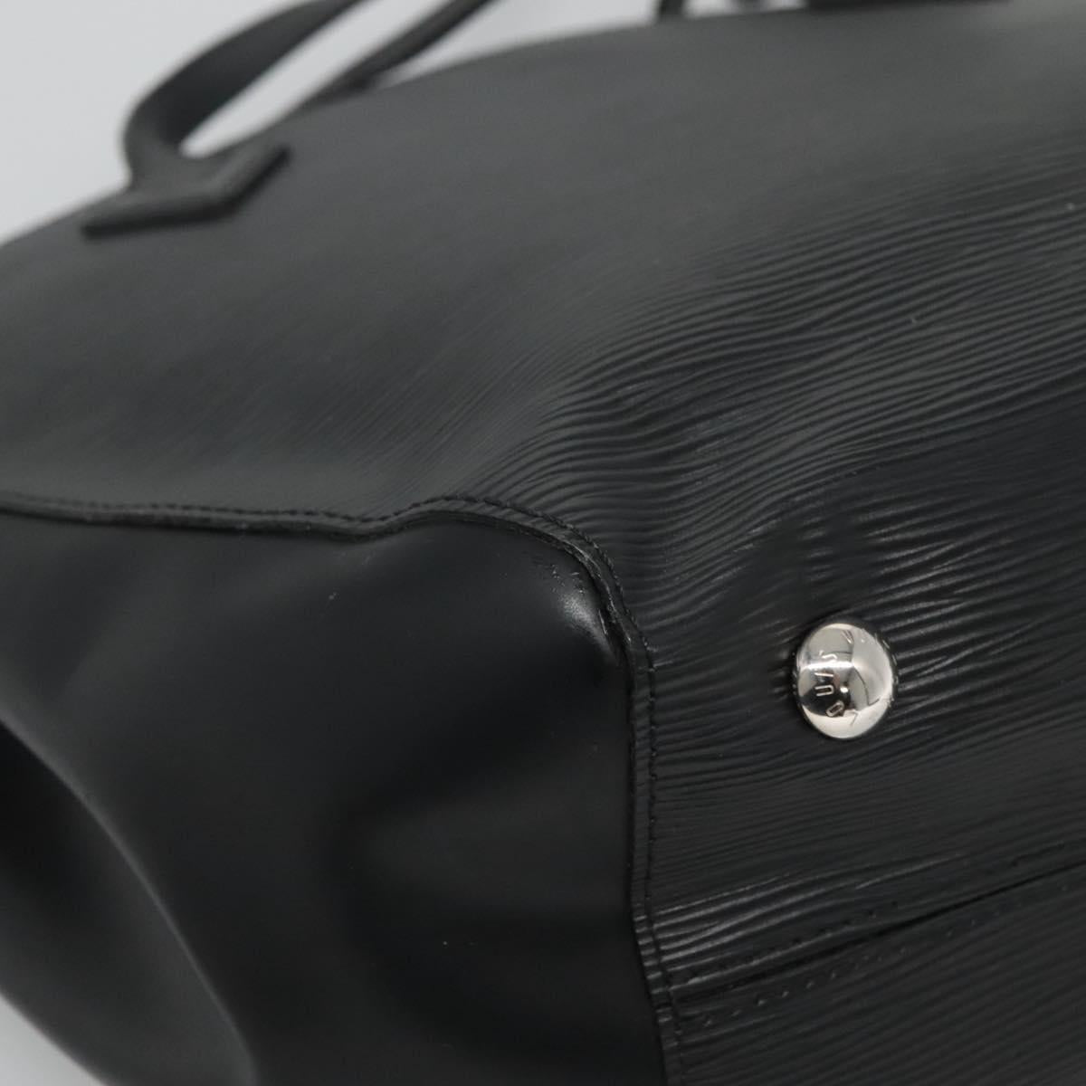 LOUIS VUITTON Epi Saint Jacques Shoulder Bag Black M50042 LV Auth MX200