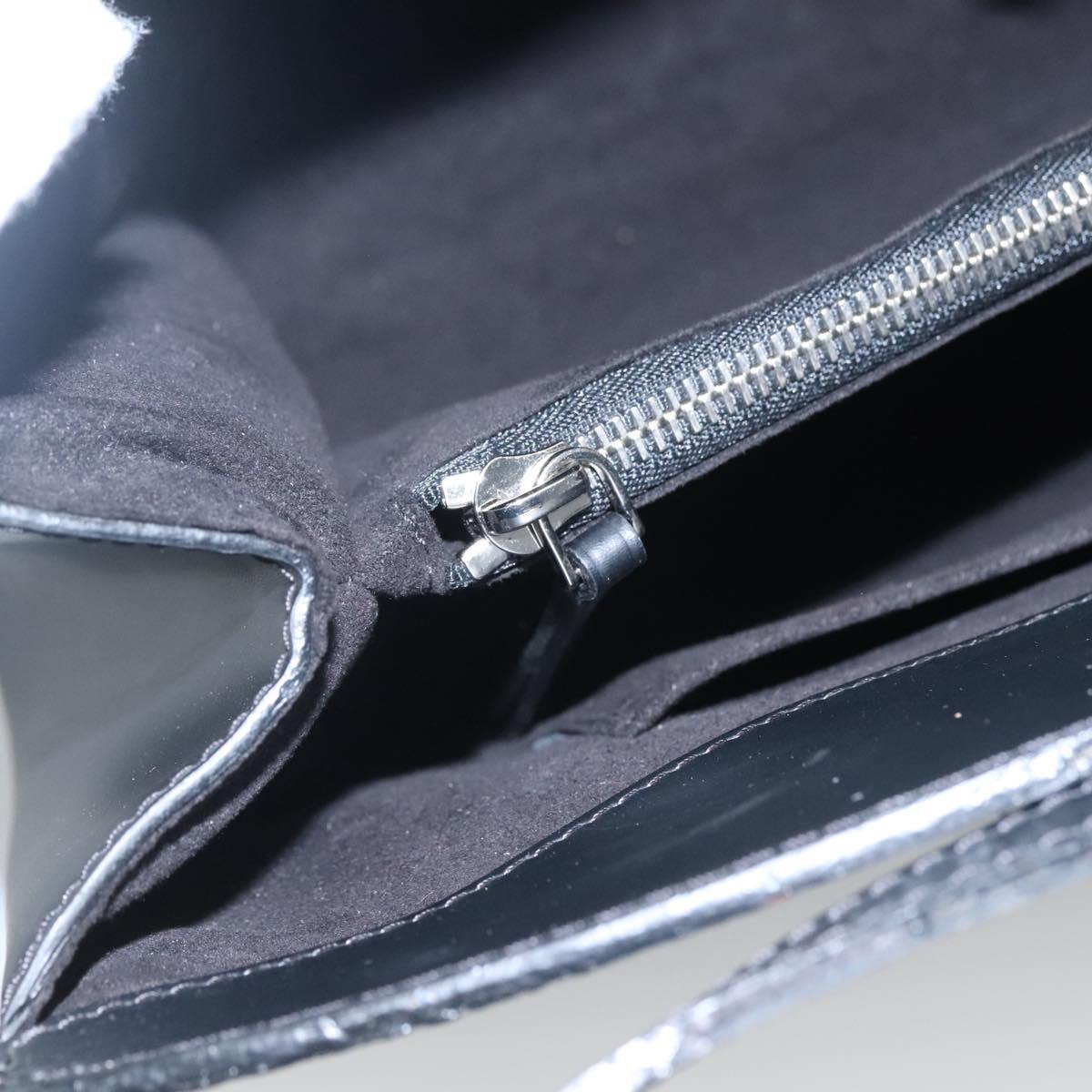 LOUIS VUITTON Epi Saint Jacques Shoulder Bag Black M50042 LV Auth MX200
