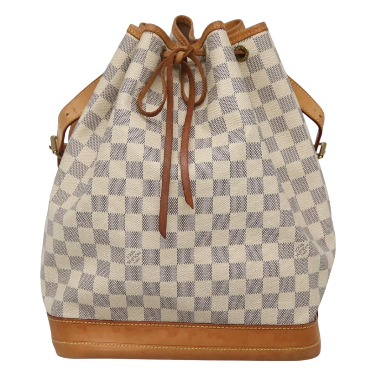 LOUIS VUITTON Damier Azur Noe Shoulder Bag N42222 LV Auth MX220