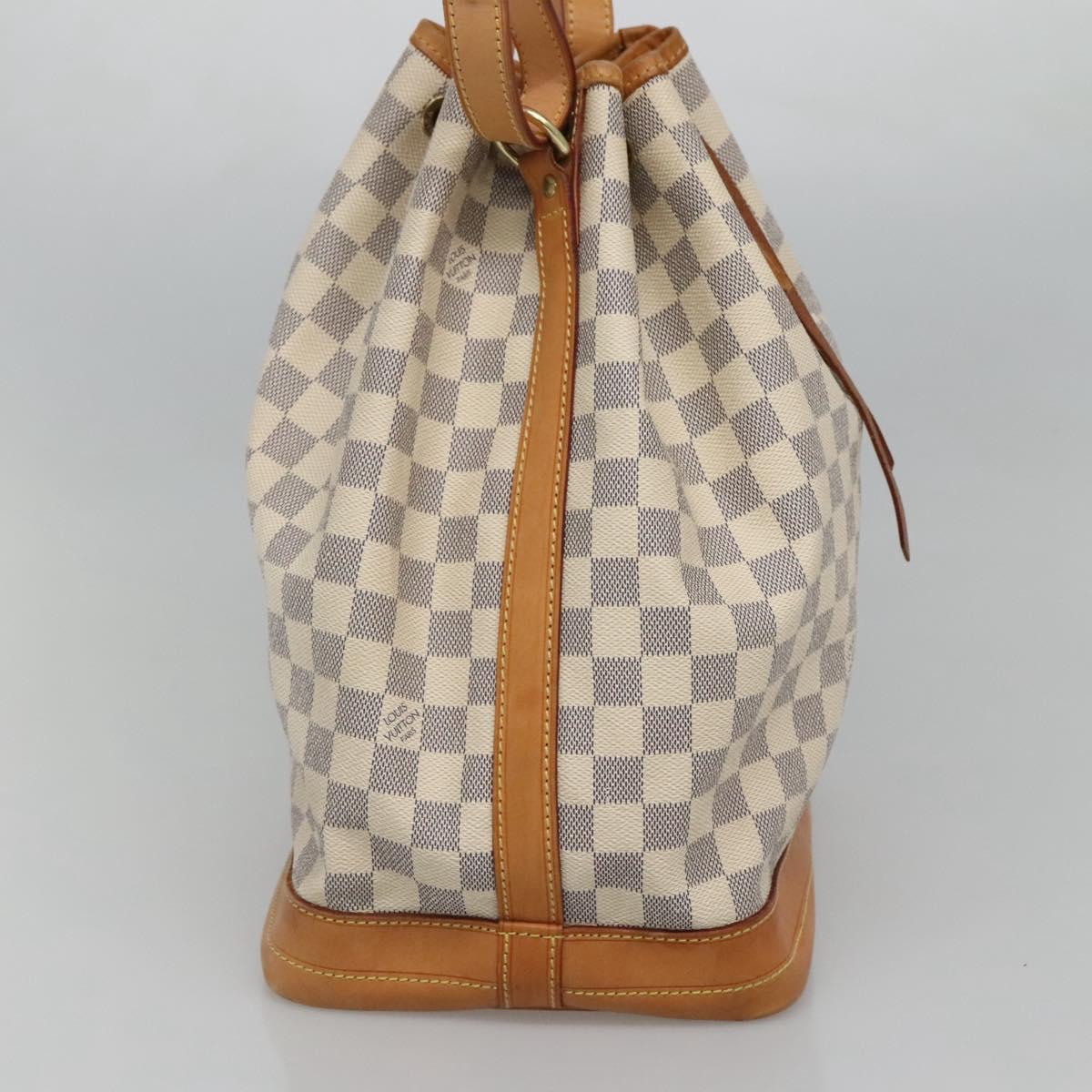 LOUIS VUITTON Damier Azur Noe Shoulder Bag N42222 LV Auth MX220