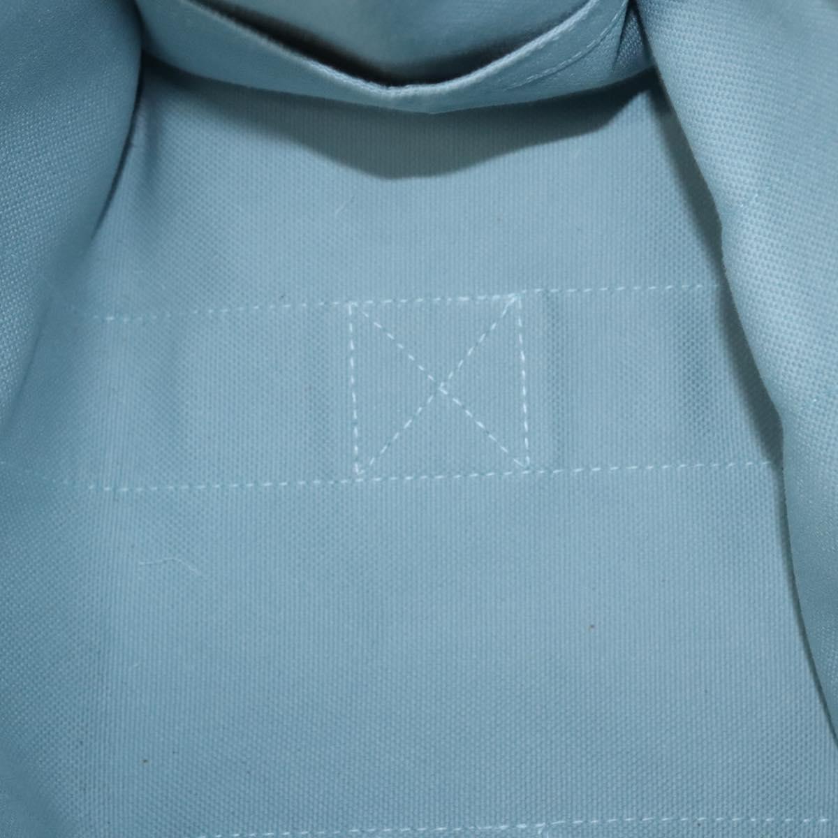 HERMES Bora Bora PM Tote Bag Canvas Light Blue Auth MX234