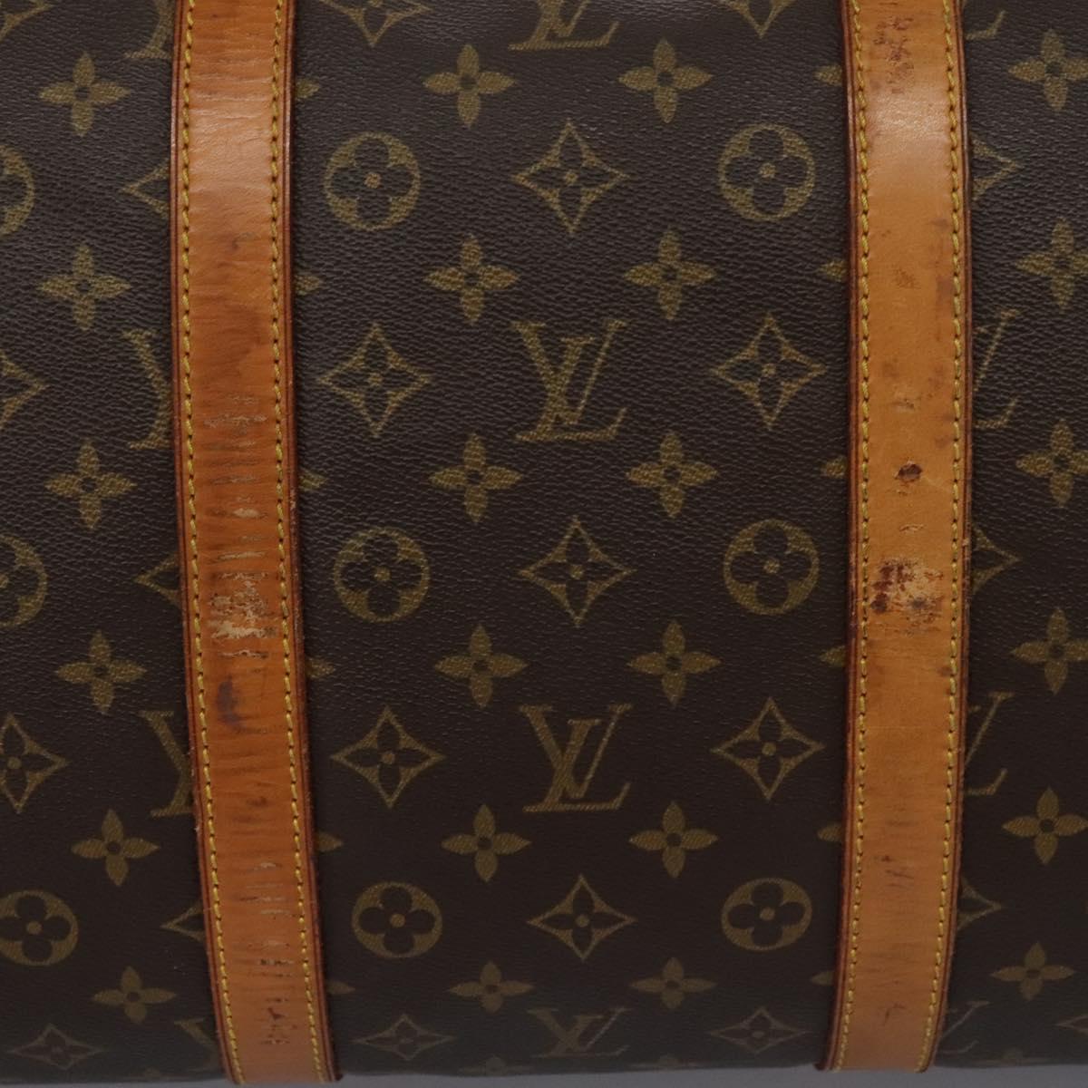 LOUIS VUITTON Monogram Keepall 55 Boston Bag M41424 LV Auth MX262