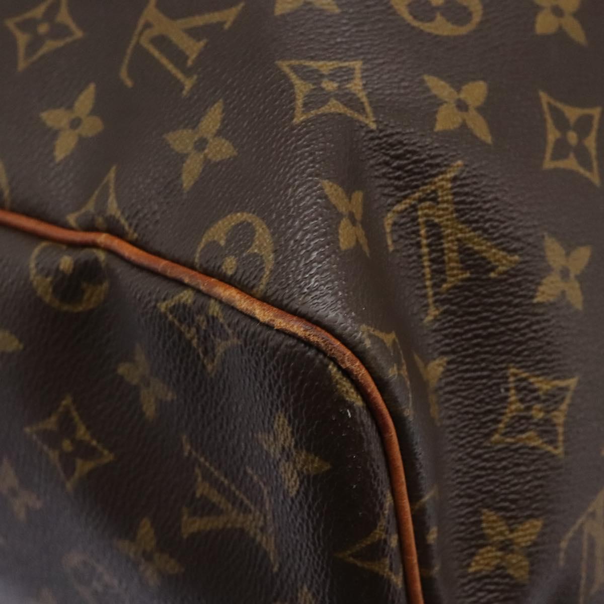 LOUIS VUITTON Monogram Keepall 55 Boston Bag M41424 LV Auth MX262