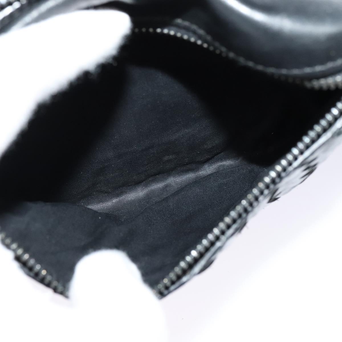 BOTTEGA VENETA INTRECCIATO Waist bag Leather Black Auth MX365