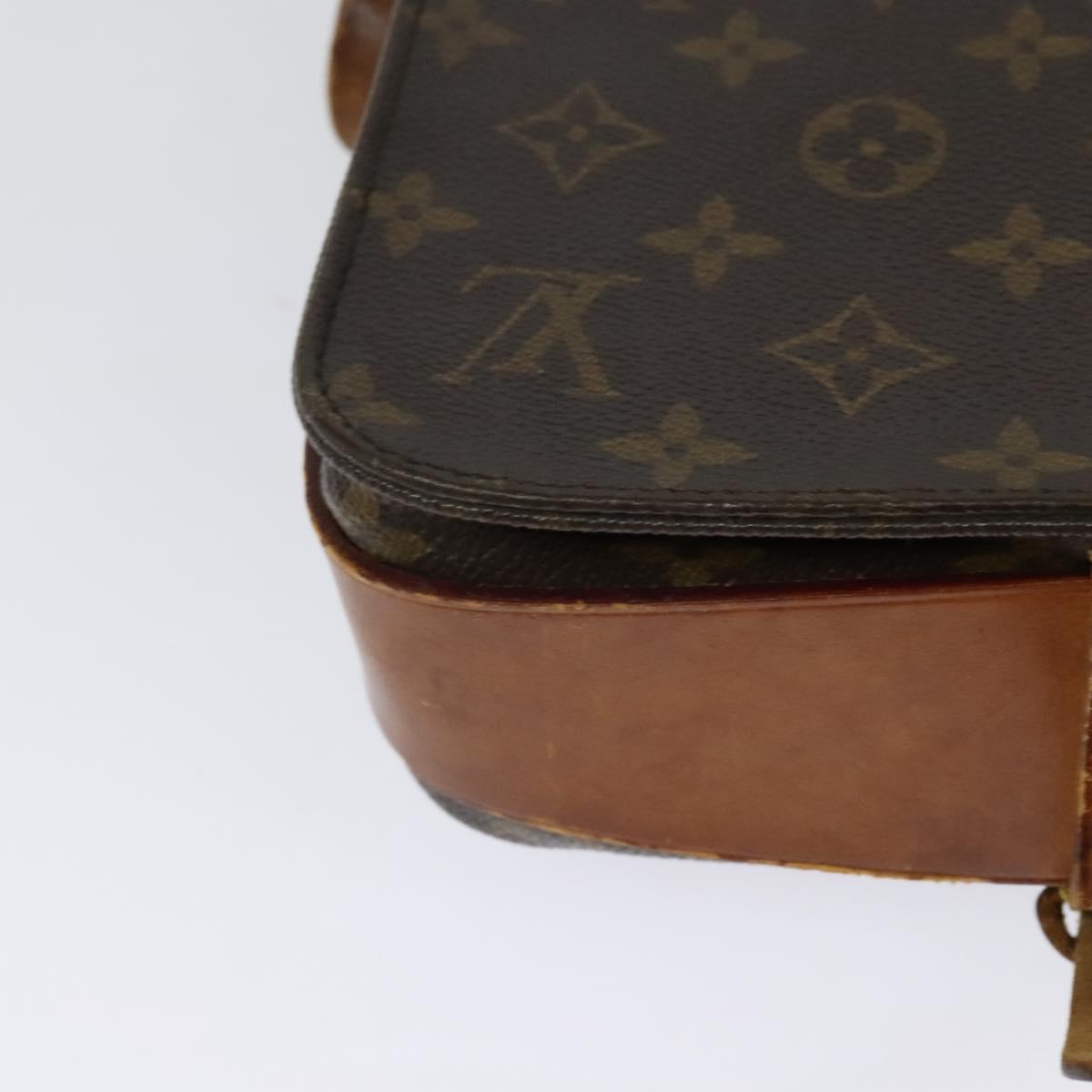 LOUIS VUITTON Monogram Cartouchiere MM Shoulder Bag M51253 LV Auth MX381