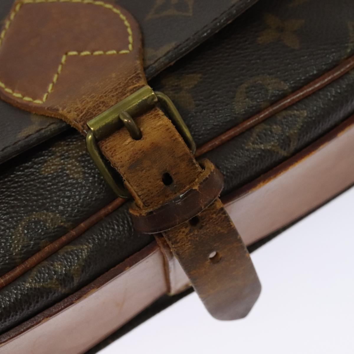 LOUIS VUITTON Monogram Cartouchiere MM Shoulder Bag M51253 LV Auth MX381