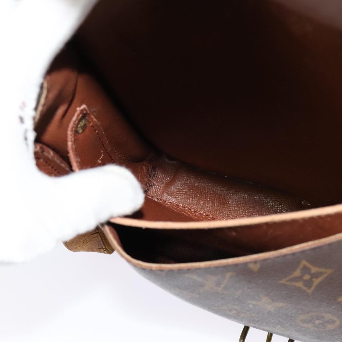 LOUIS VUITTON Monogram Cartouchiere MM Shoulder Bag M51253 LV Auth MX381