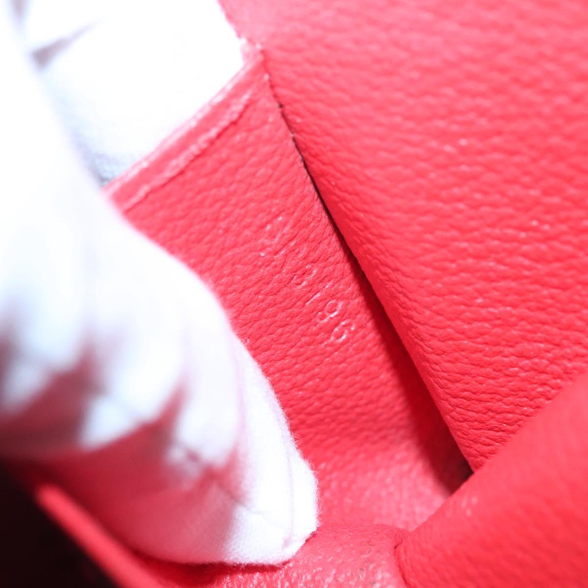 LOUIS VUITTON Epi Pochette Cosmetic PM Pouch Red M41114 LV Auth MX388