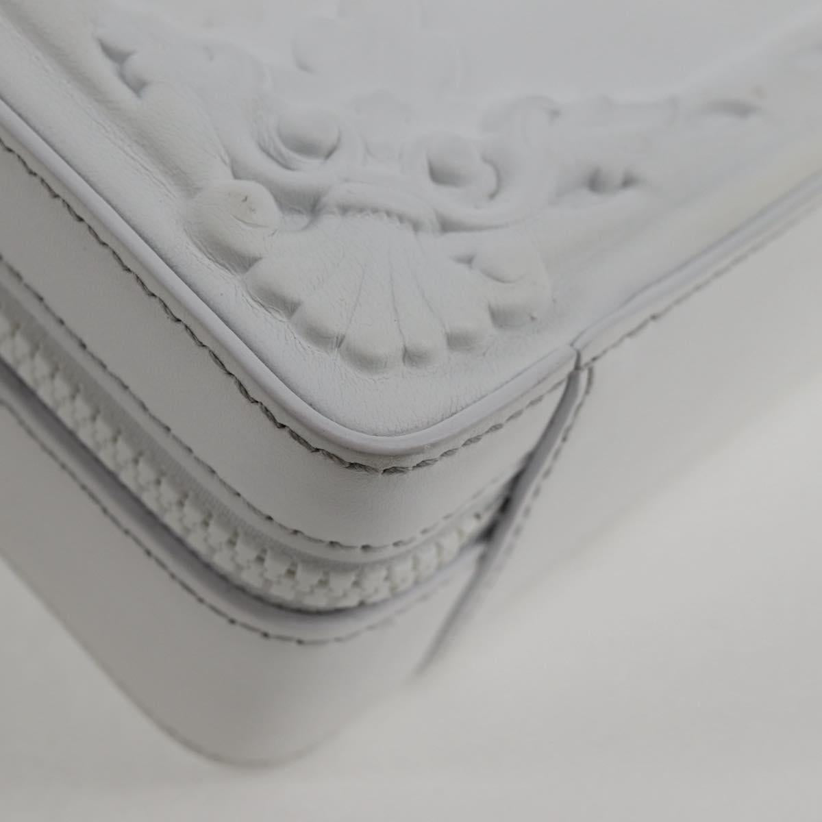 LOUIS VUITTON Monogram LV Ornament Soft Trunk Bag White M21833 LV Auth MX402SM