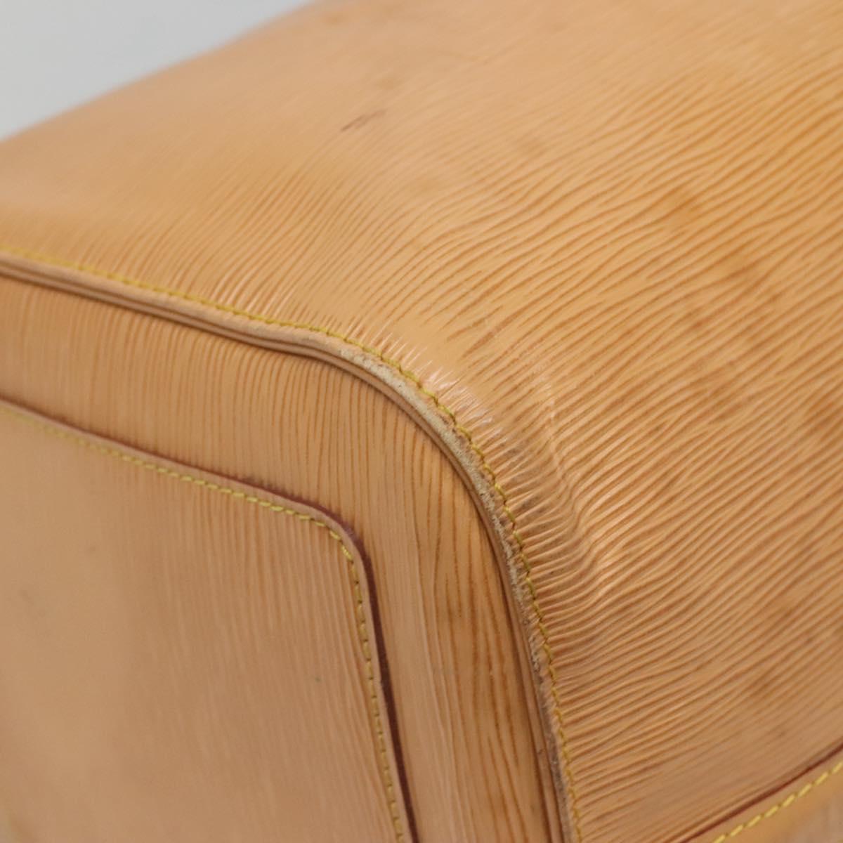 LOUIS VUITTON Epi Keepall 50 Boston Bag Beige M42941 LV Auth MX411