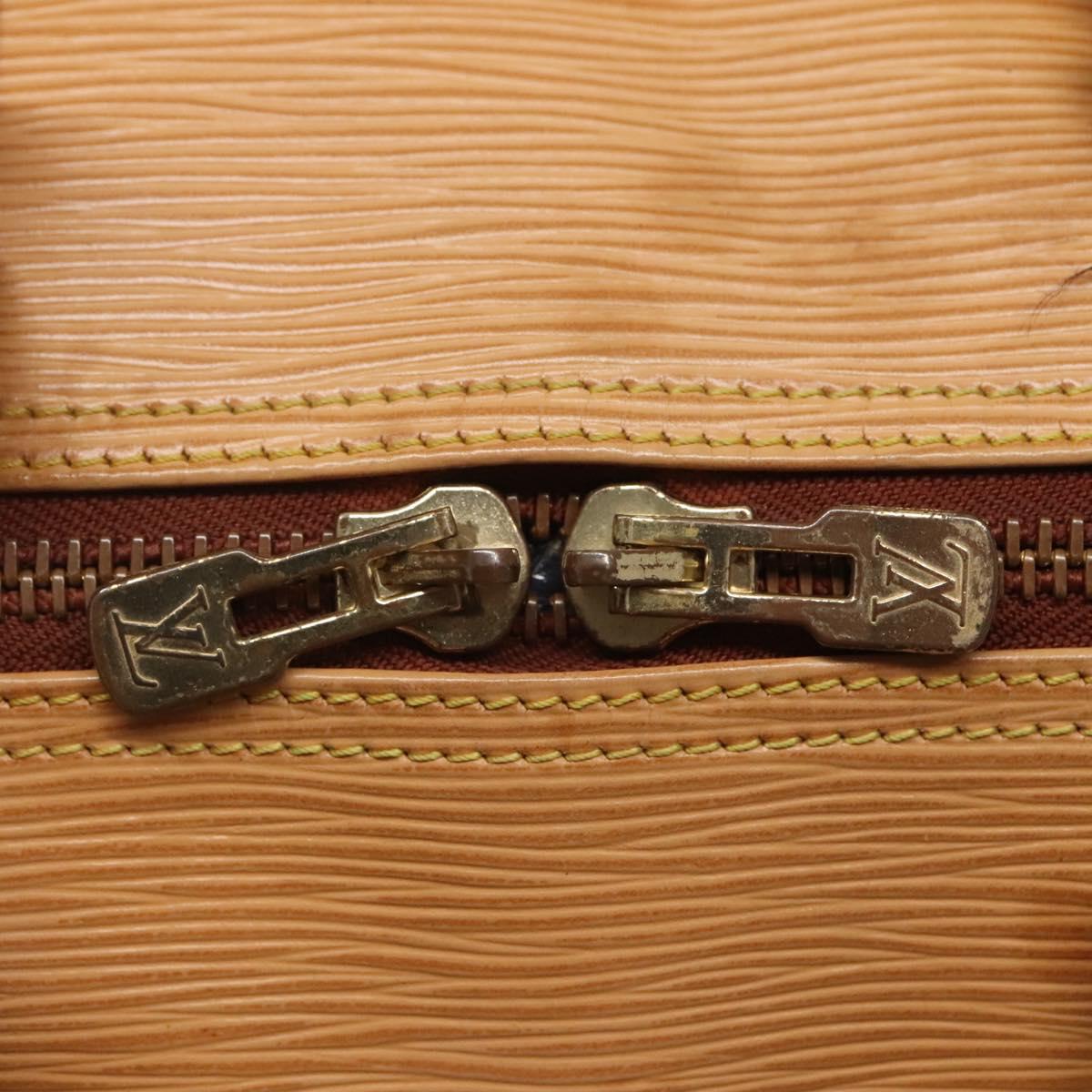 LOUIS VUITTON Epi Keepall 50 Boston Bag Beige M42941 LV Auth MX411