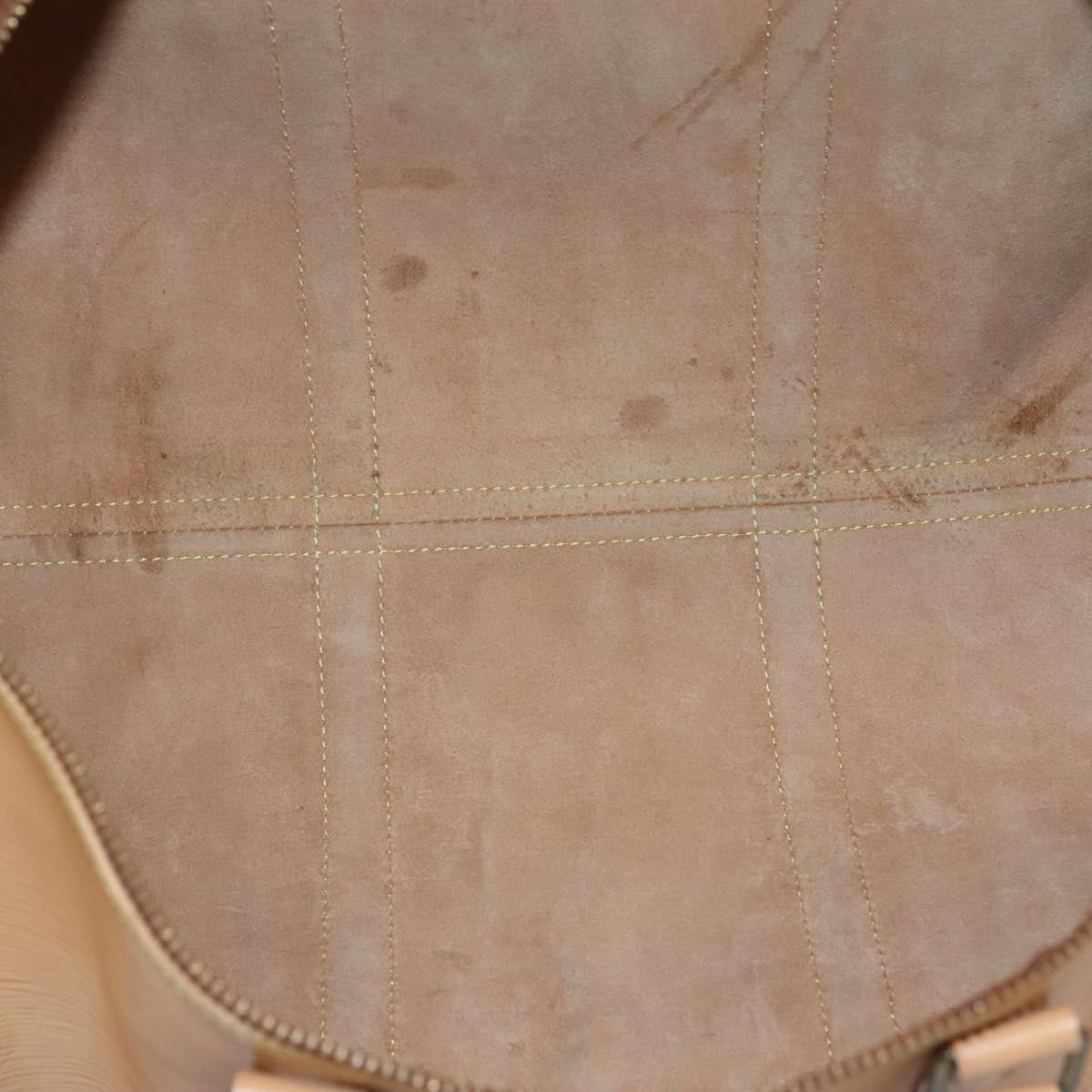 LOUIS VUITTON Epi Keepall 50 Boston Bag Beige M42941 LV Auth MX411