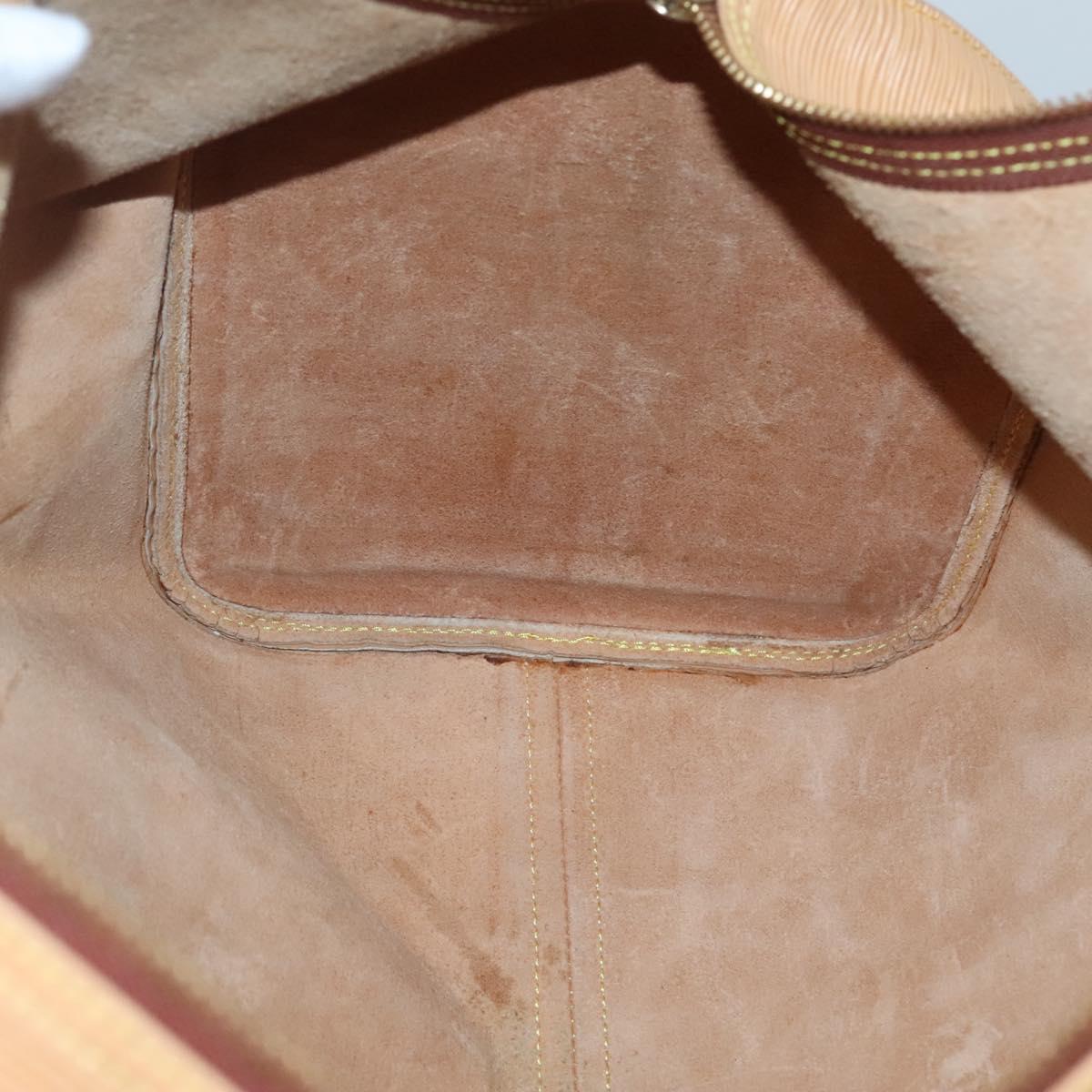 LOUIS VUITTON Epi Keepall 50 Boston Bag Beige M42941 LV Auth MX411