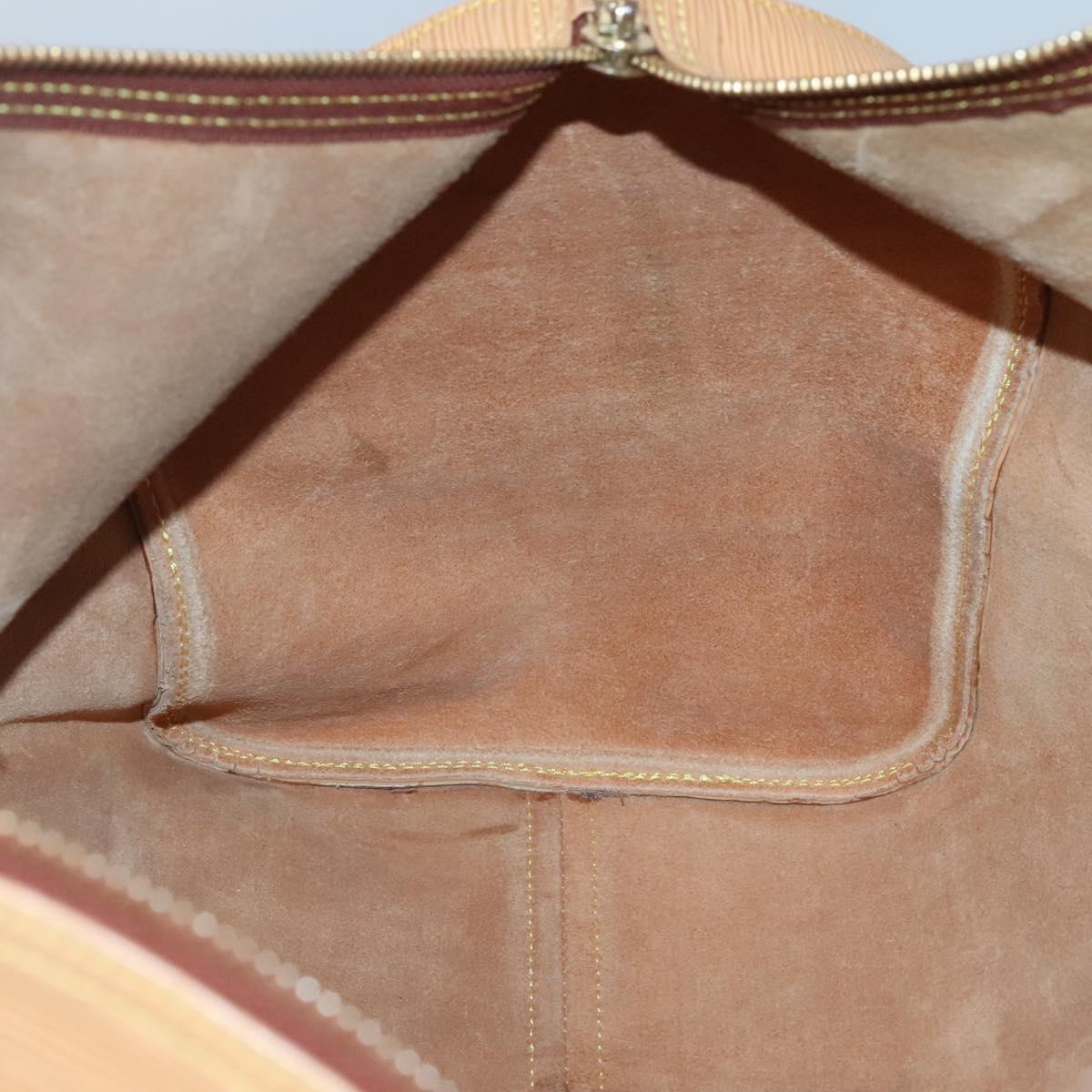 LOUIS VUITTON Epi Keepall 50 Boston Bag Beige M42941 LV Auth MX411