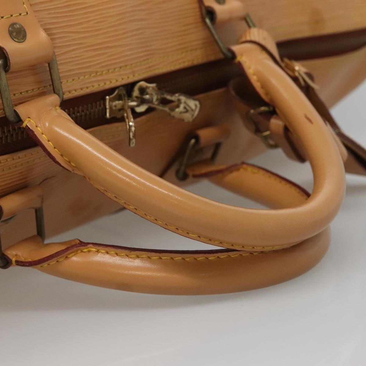 LOUIS VUITTON Epi Keepall 50 Boston Bag Beige M42941 LV Auth MX411